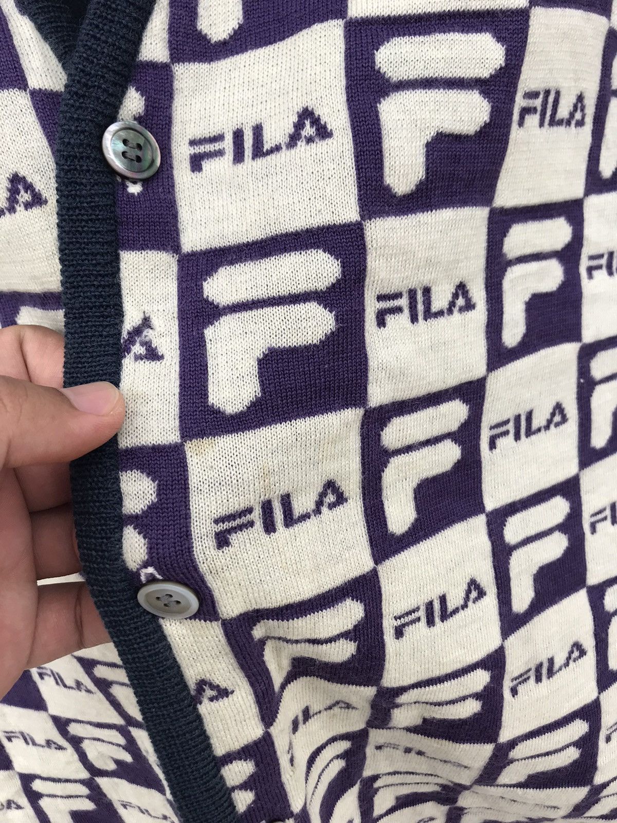 Fila Vintage Fila Monogram Design Vest Size US S / EU 44-46 / 1 - 3 Thumbnail