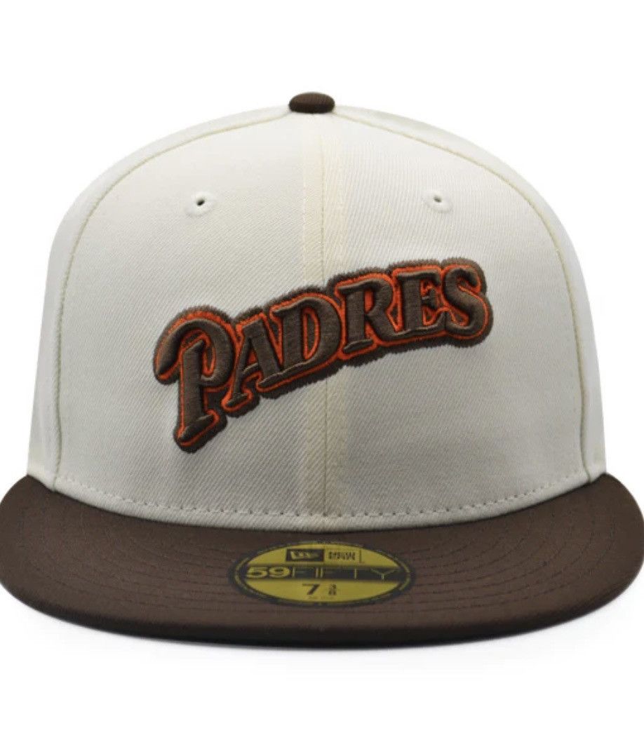 MLB × New Era 7 5/8 - Script San Diego Padres 25th Exclusive Fitted Hat Size ONE SIZE - 7 Thumbnail