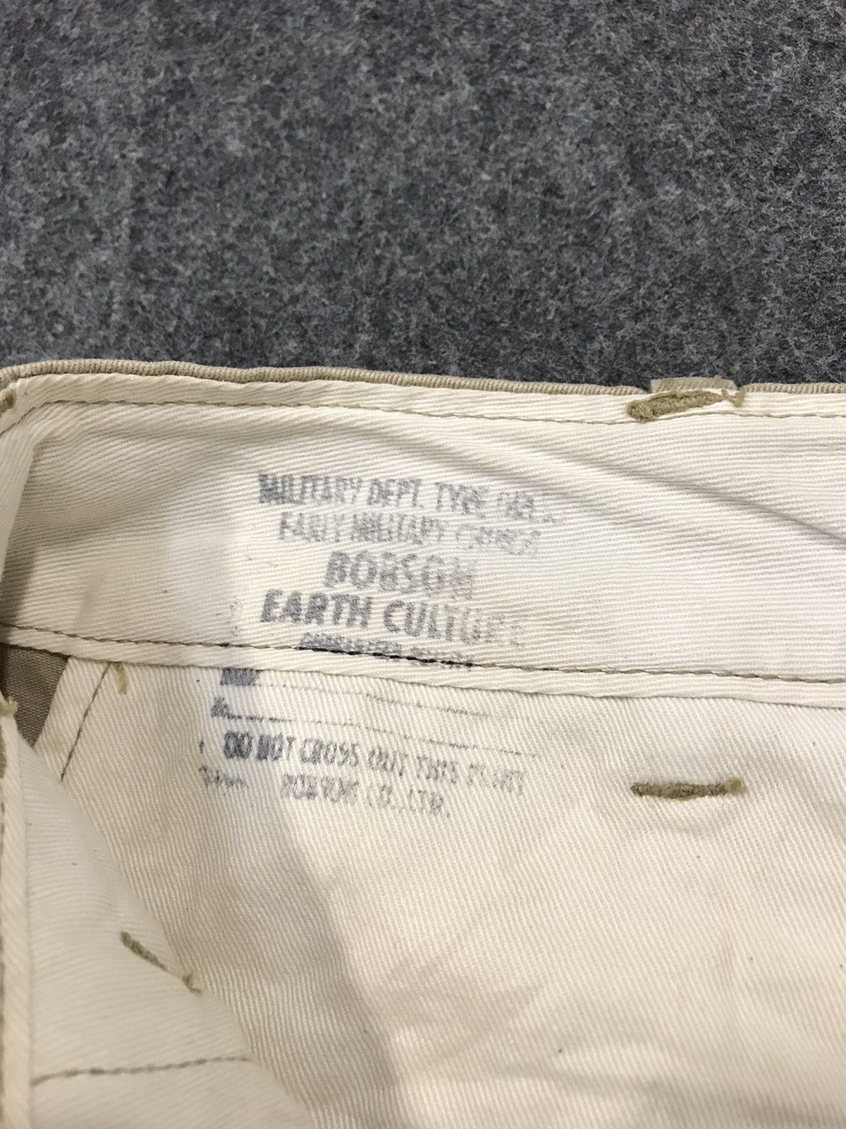 Japanese Brand Bobson Earth Culture Khakis Military Pant U.S Army Button Size US 31 - 8 Thumbnail