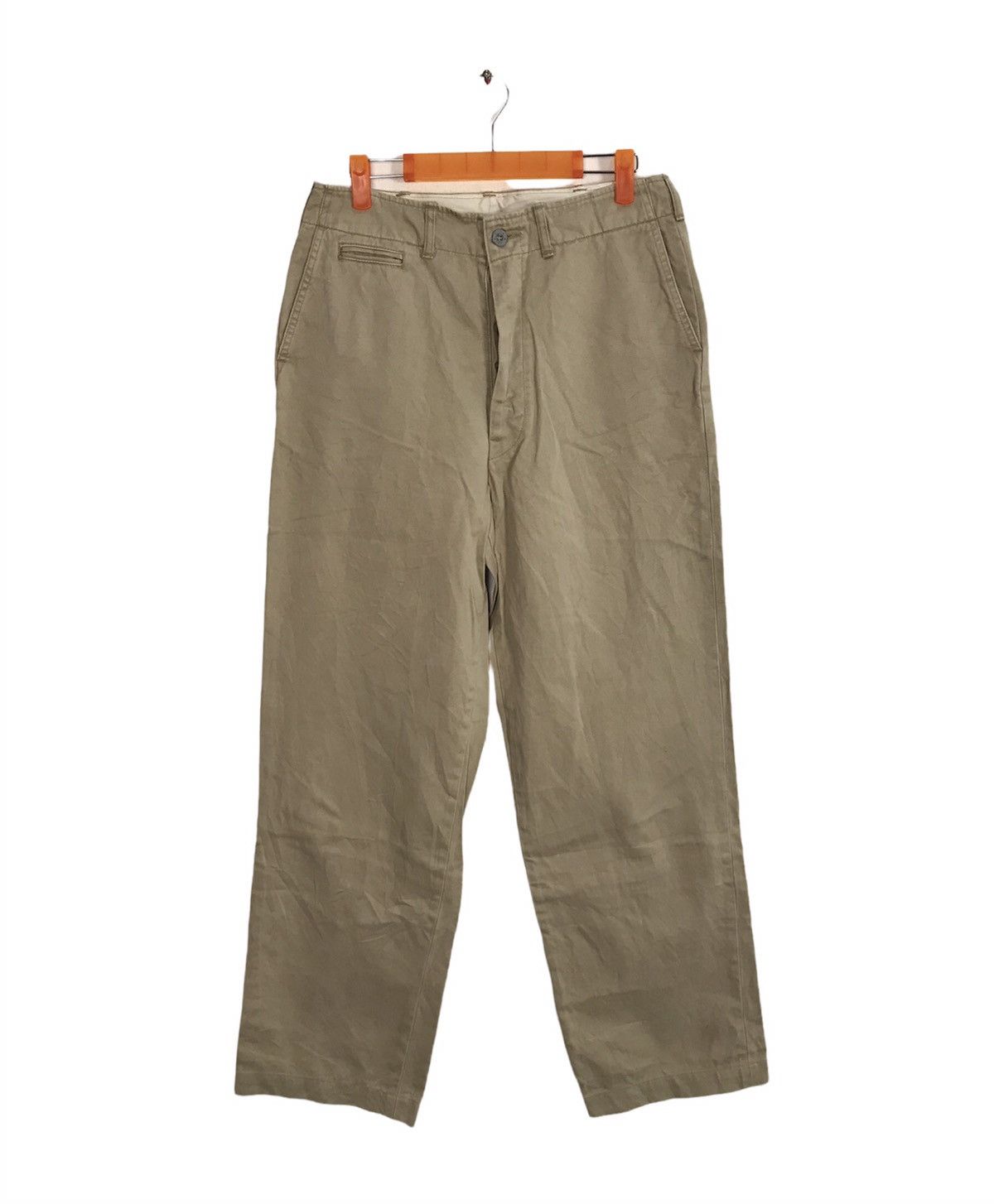 Japanese Brand Bobson Earth Culture Khakis Military Pant U.S Army Button Size US 31 - 1 Thumbnail