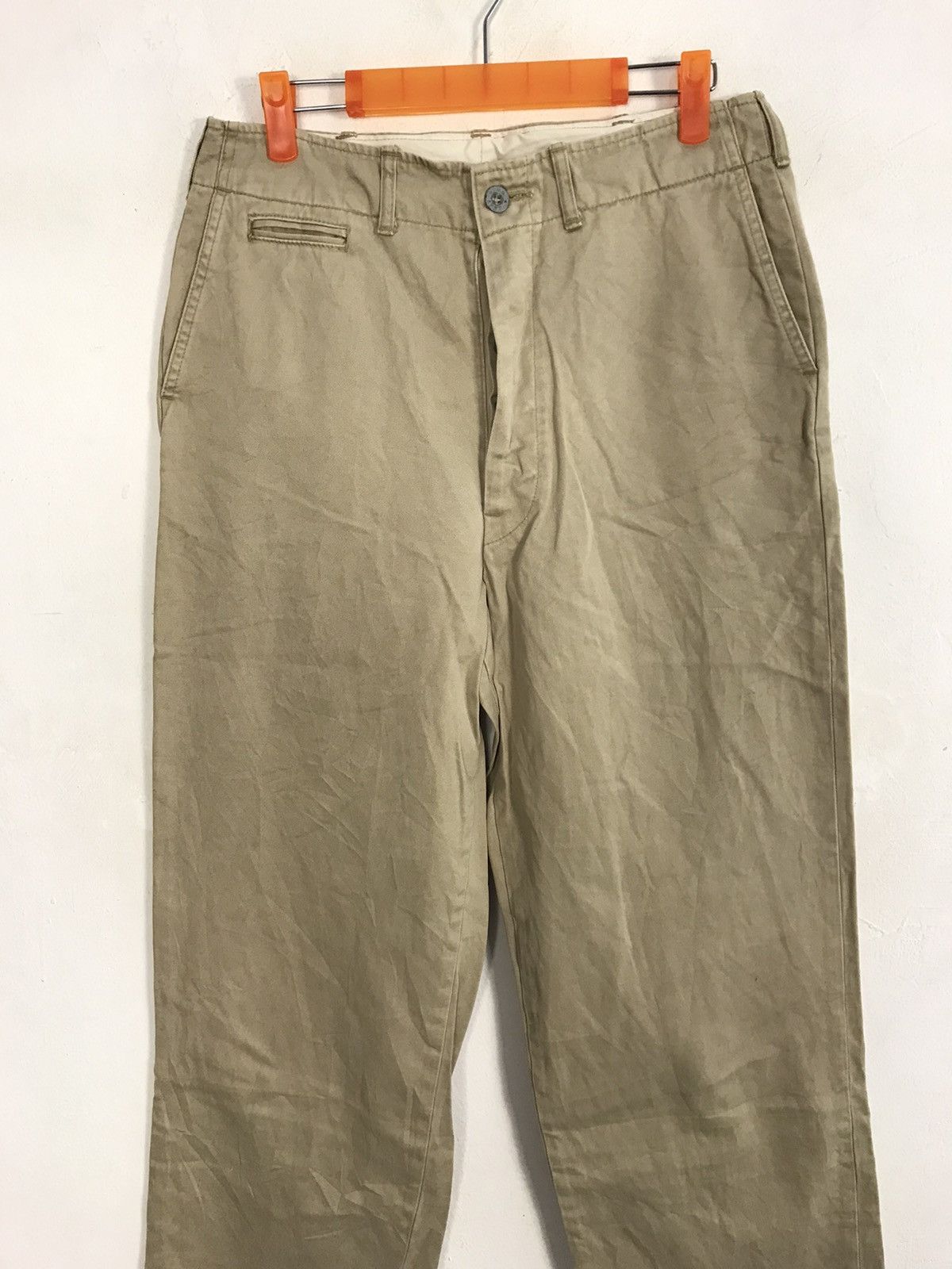 Japanese Brand Bobson Earth Culture Khakis Military Pant U.S Army Button Size US 31 - 3 Thumbnail