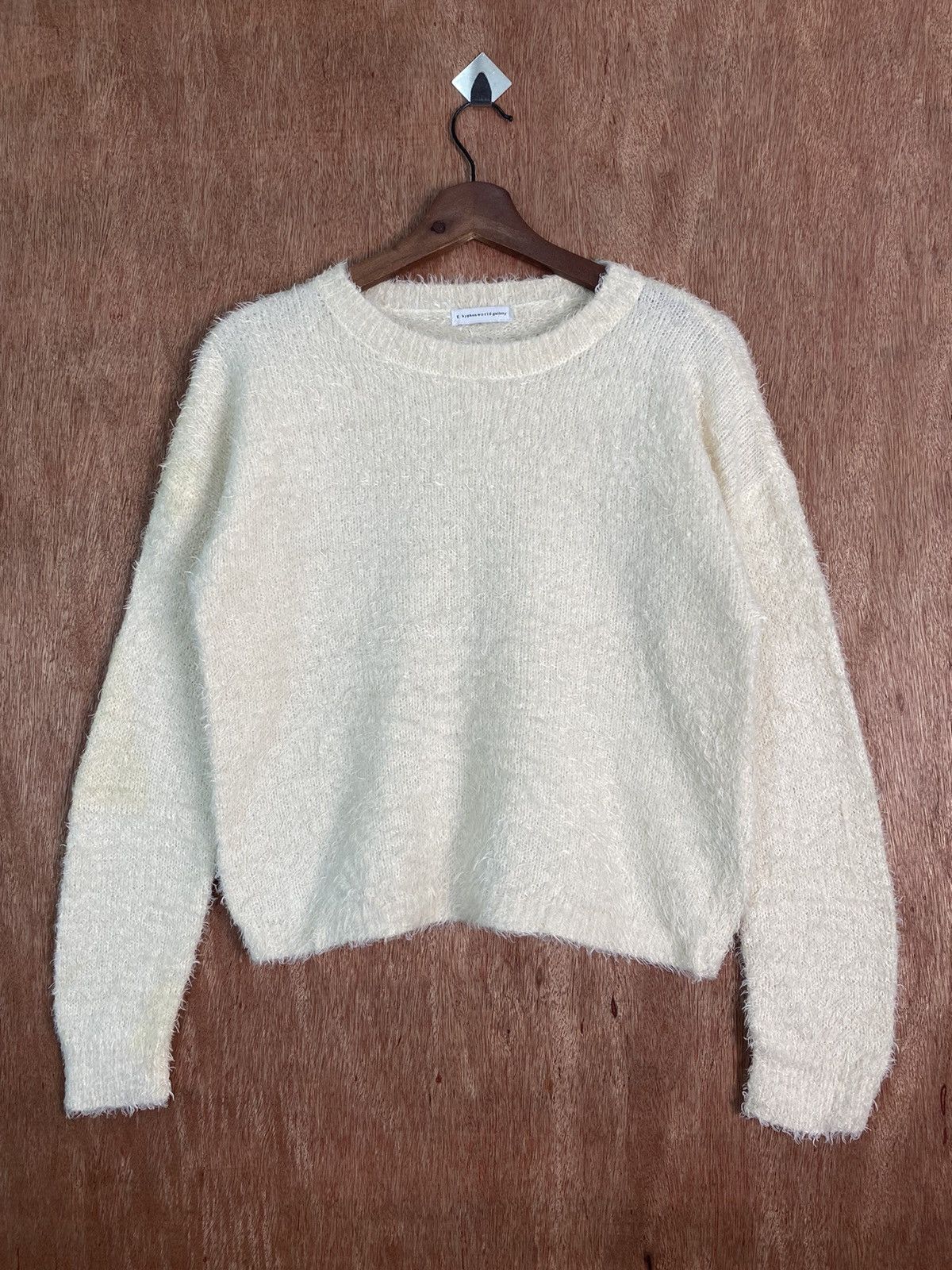 Homespun Knitwear × Japanese Brand DL Ehyphen Gallery World Shaggy Fur Mohair Knitwear #B626 Size M / US 6-8 / IT 42-44 - 1 Thumbnail