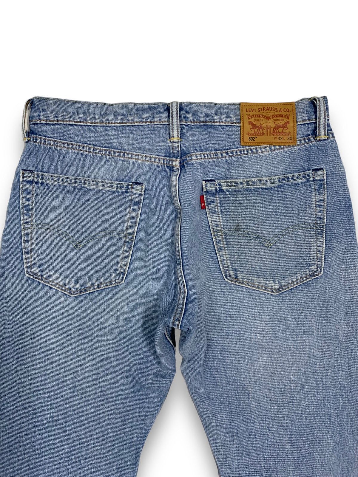 Levi's Vintage 2000s Levi’s 502 Blue Palm Tree Patchwork Jeans Size US 33 - 16 Thumbnail