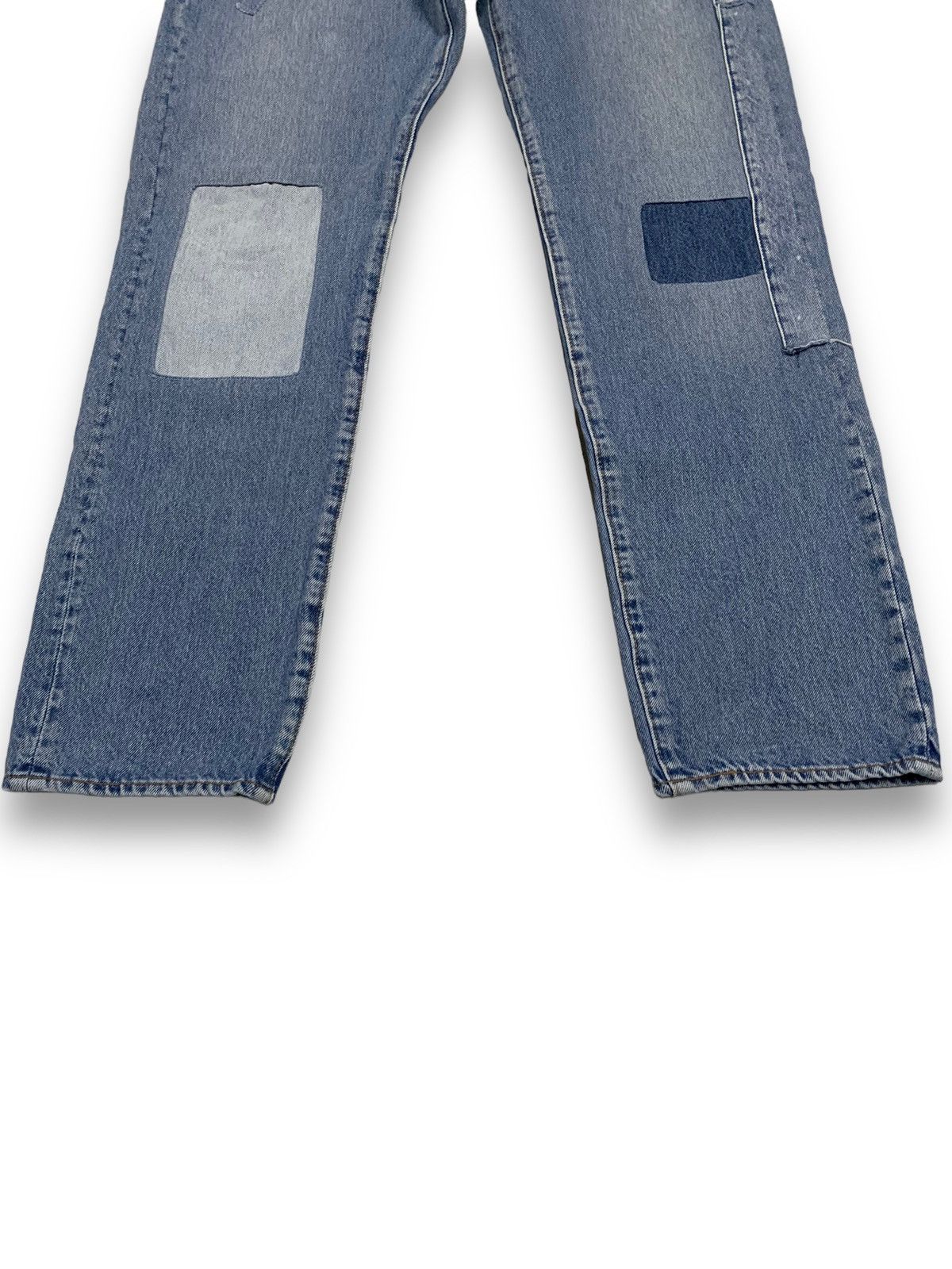 Levi's Vintage 2000s Levi’s 502 Blue Palm Tree Patchwork Jeans Size US 33 - 10 Thumbnail