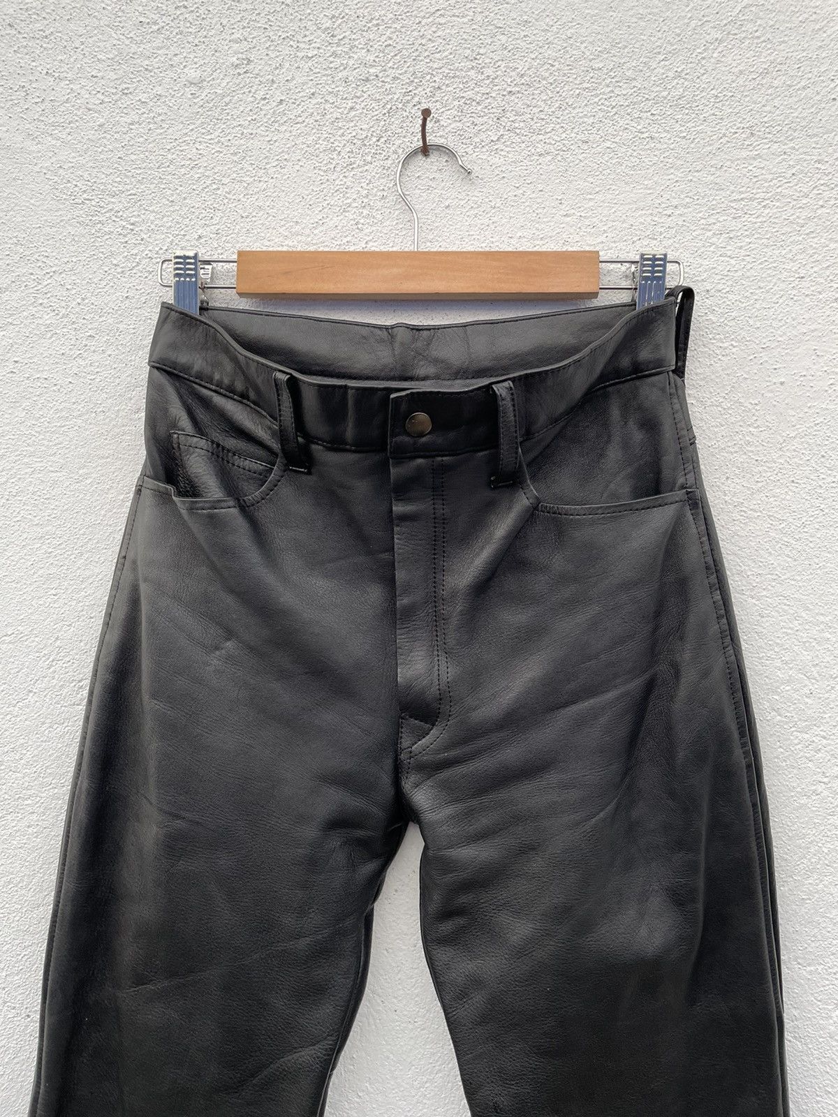 Japanese Brand Disco Leather Fashion Pants Size US 28 / EU 44 - 2 Thumbnail