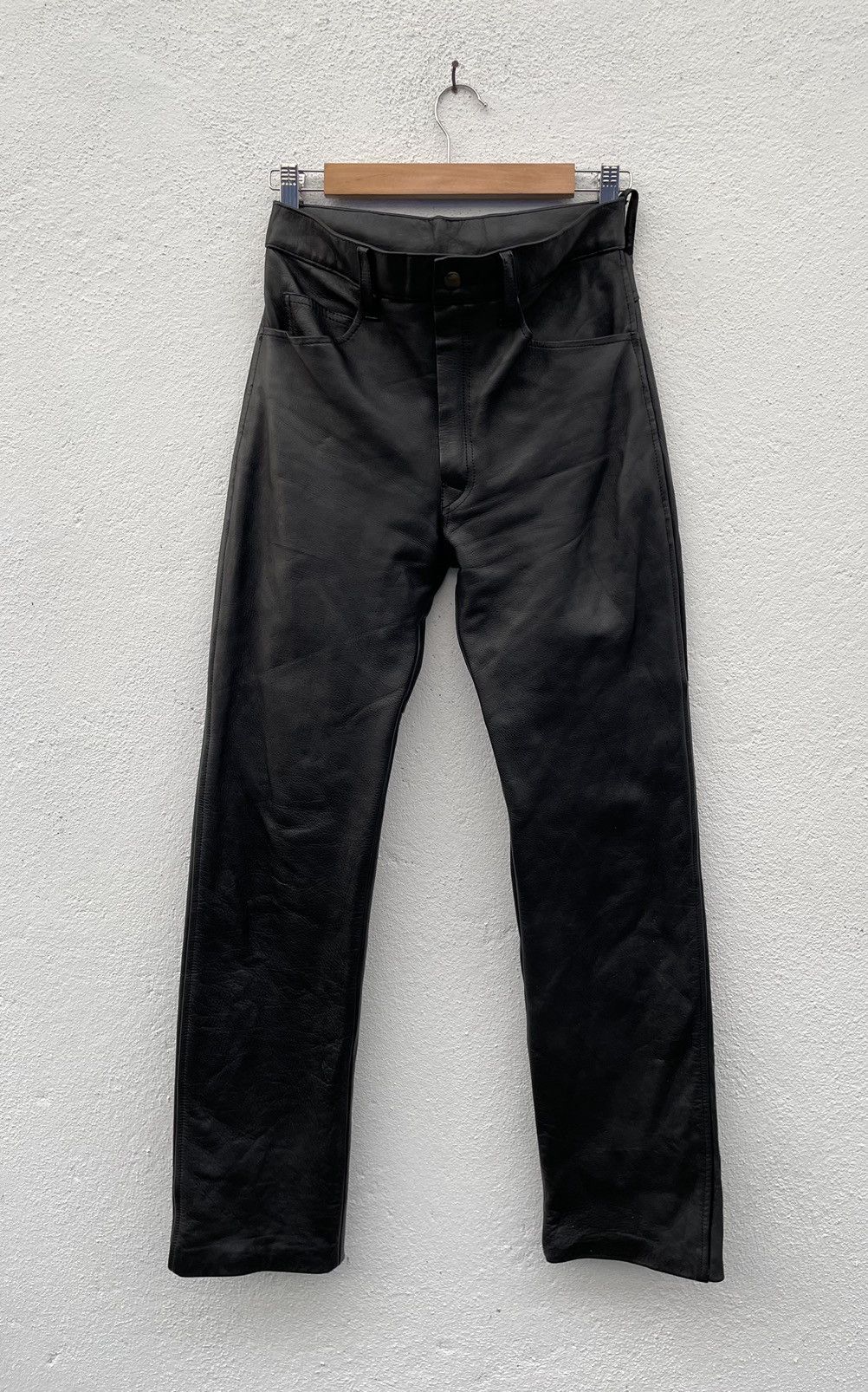 Japanese Brand Disco Leather Fashion Pants Size US 28 / EU 44 - 1 Thumbnail