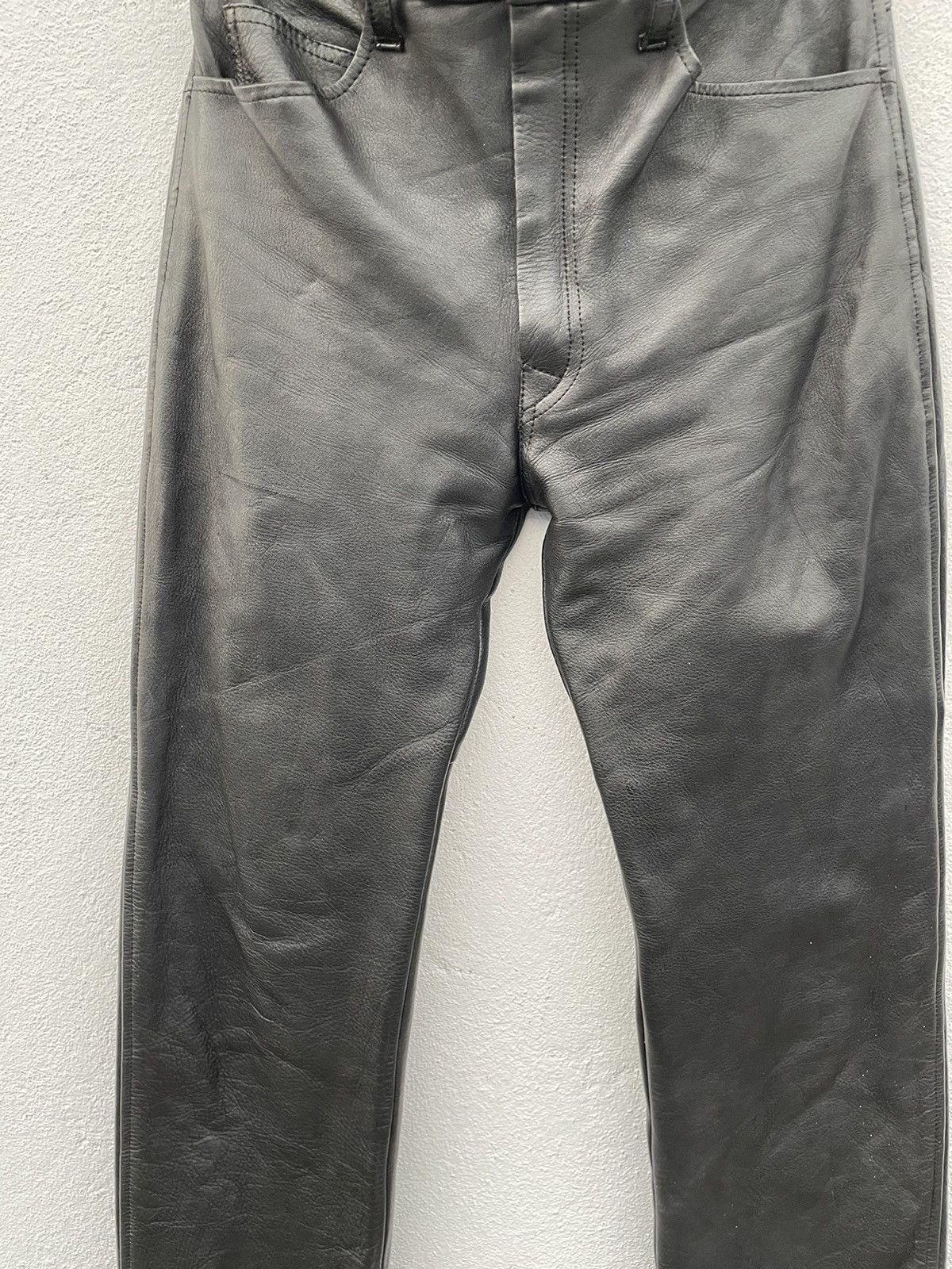 Japanese Brand Disco Leather Fashion Pants Size US 28 / EU 44 - 3 Thumbnail