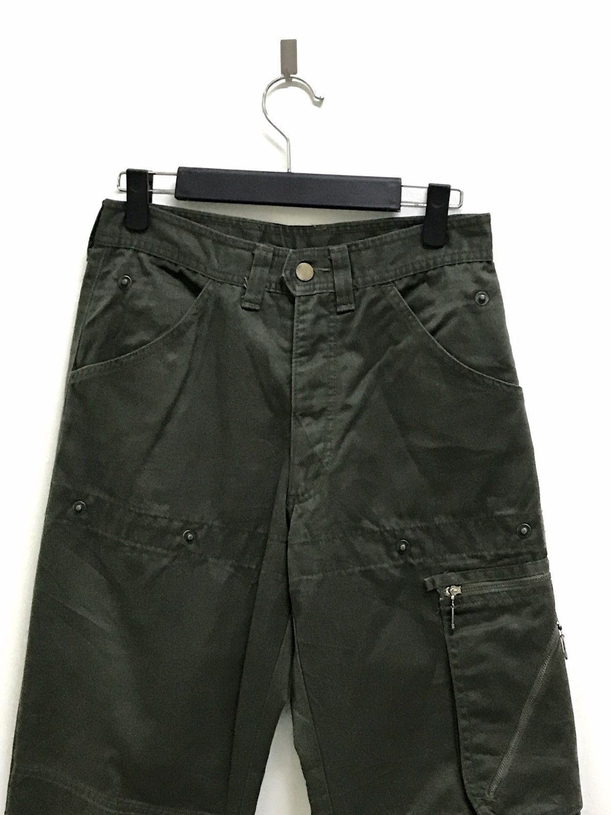 Japanese Brand Spago Professional Gear Green Army Pants Made In Japan Size US 29 - 2 Thumbnail