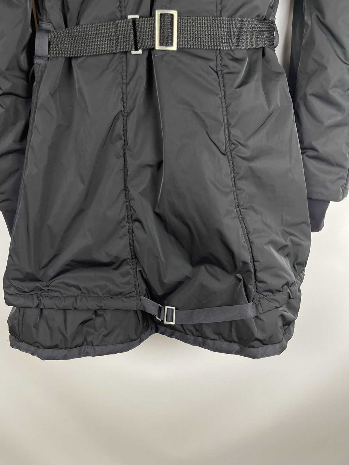 Marithe Francois Girbaud hi fashion black winter long jacket