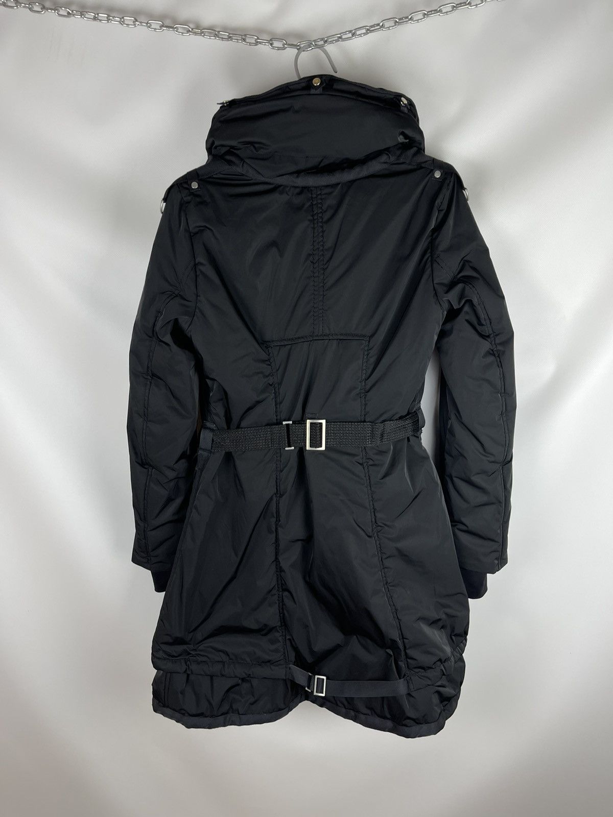 Marithe + Francois Girbaud Marithe Francois Girbaud hi fashion black winter long jacket Size S / US 4 / IT 40 - 14 Thumbnail