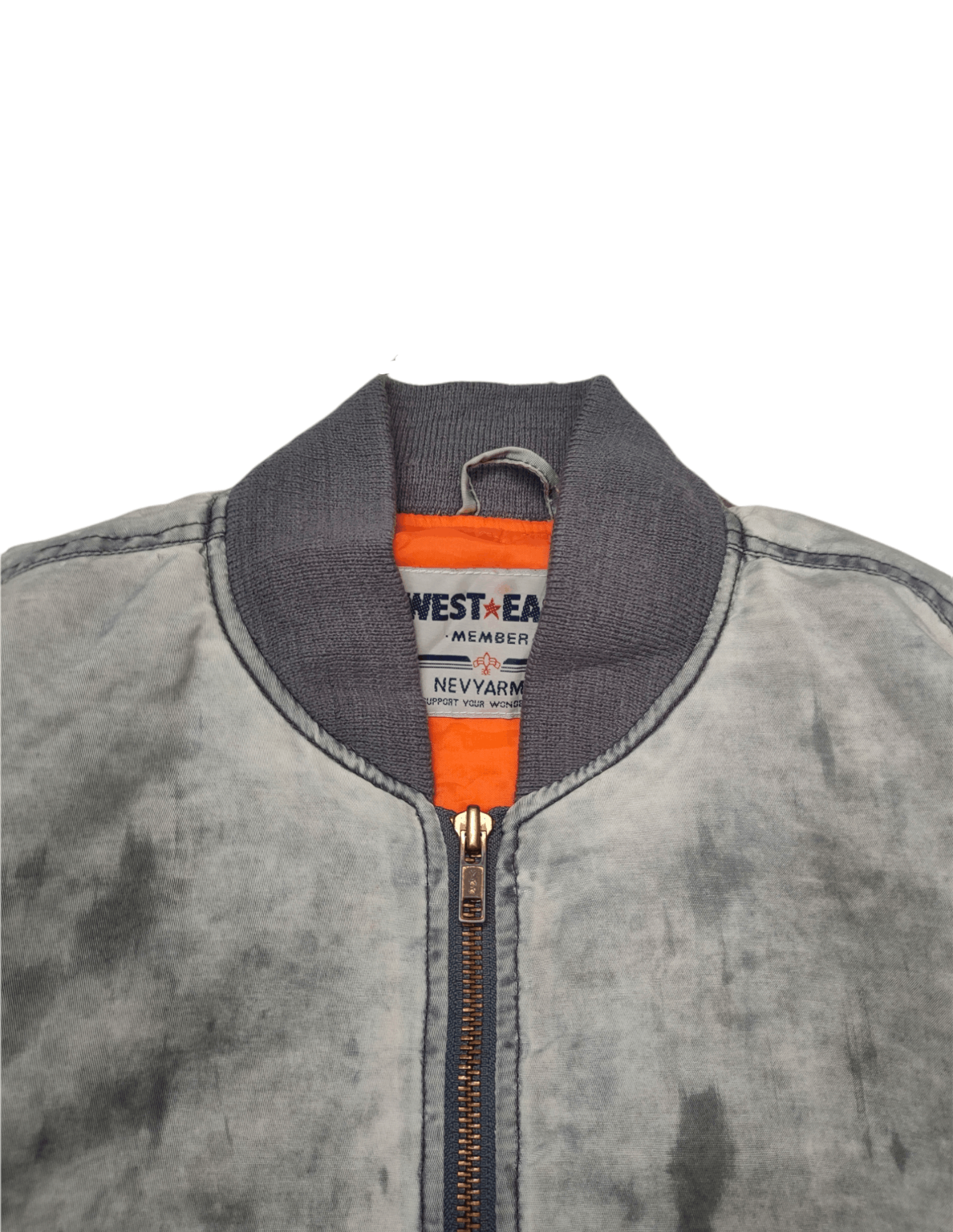 Vintage West East Acid Wash Bomber Jacket Size US S / EU 44-46 / 1 - 5 Thumbnail