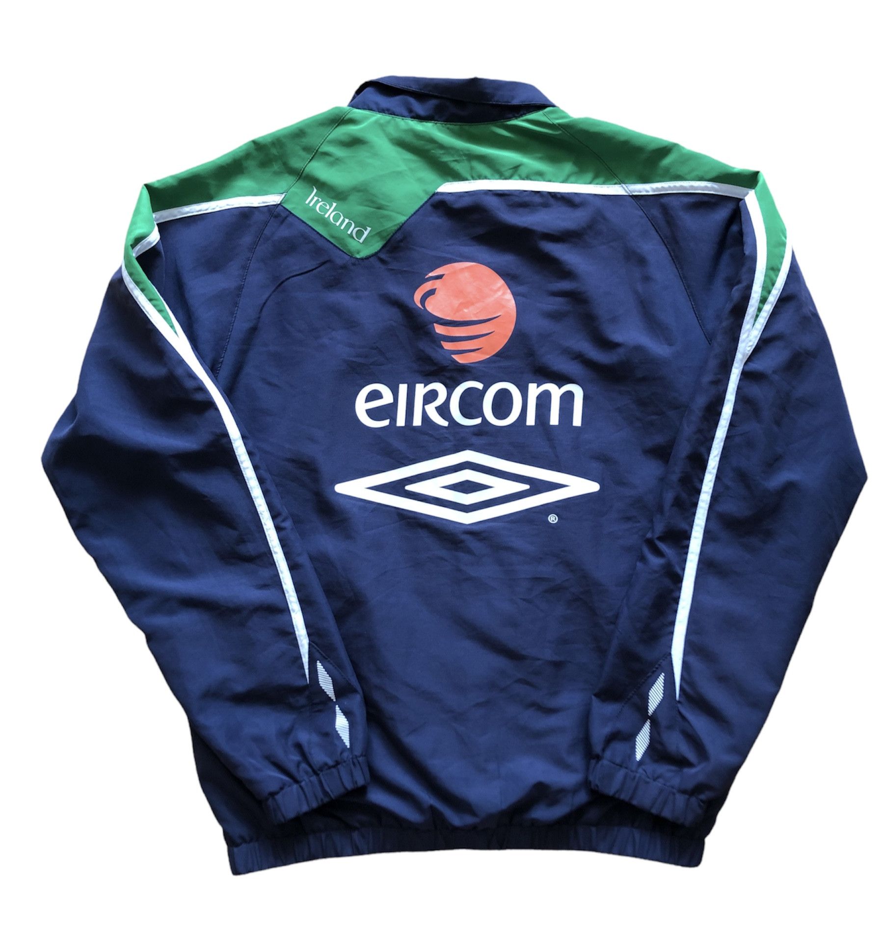 Umbro Vintage Ireland Jacket Eircom Big Logo Rare Y2K Drill Hype Size US M / EU 48-50 / 2 - 1 Thumbnail