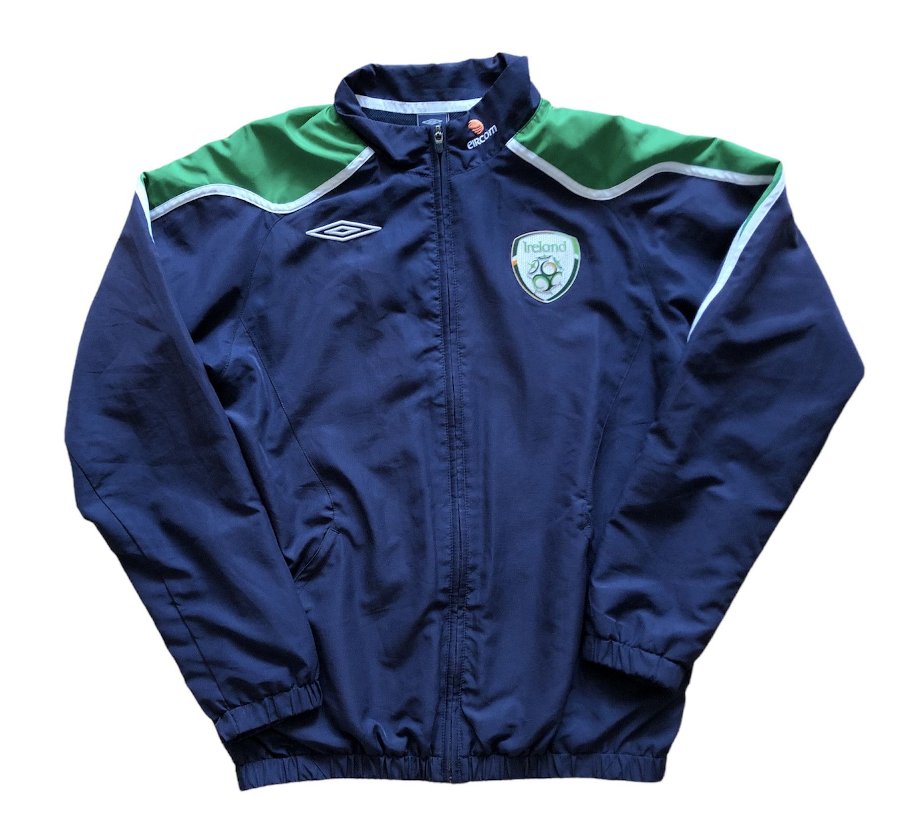 Umbro Vintage Ireland Jacket Eircom Big Logo Rare Y2K Drill Hype Size US M / EU 48-50 / 2 - 2 Thumbnail