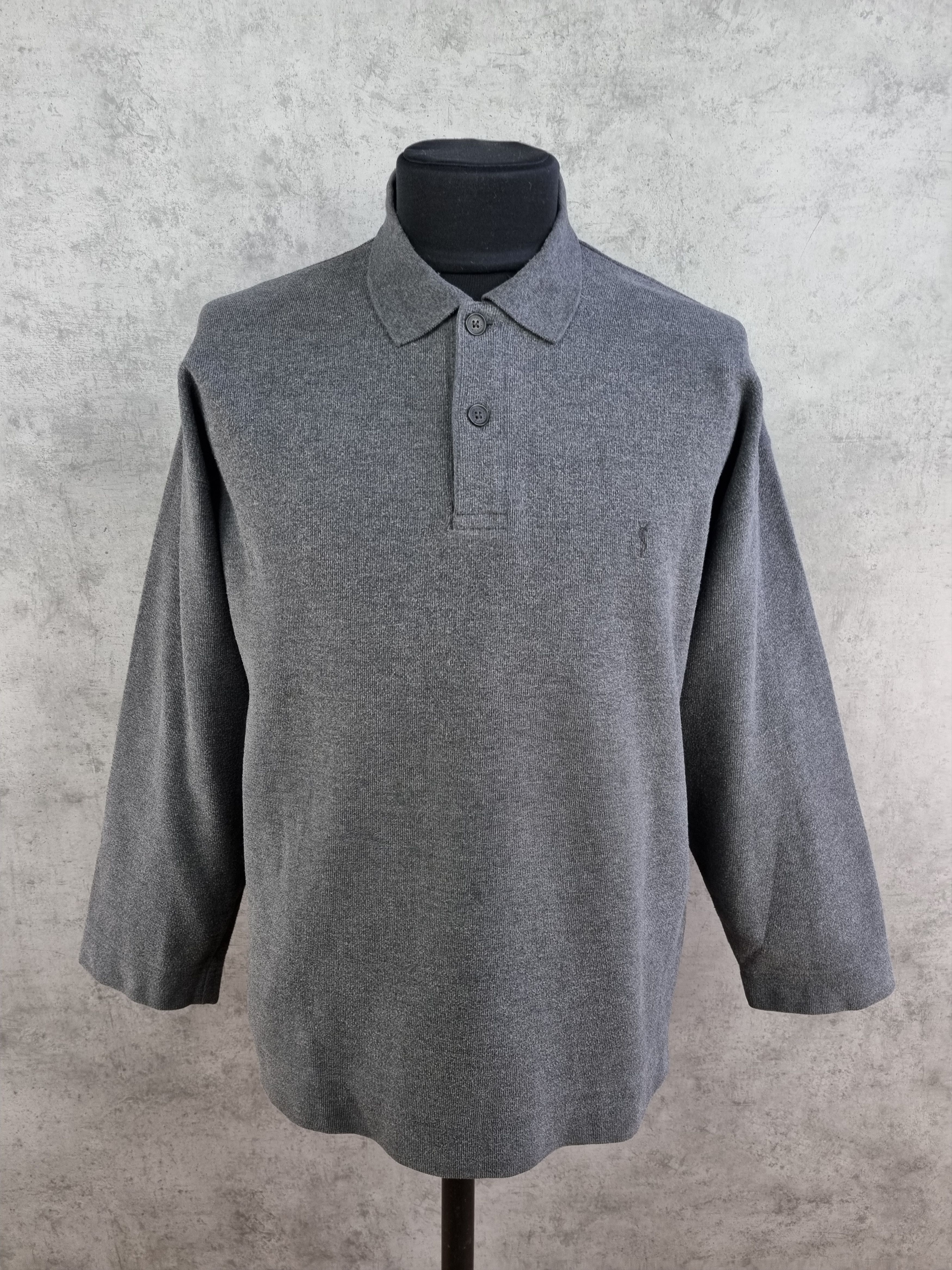 Yves Saint Laurent 90s YSL Yves Saint Laurent pour homme Collared Sweater Size US XL / EU 56 / 4 - 6 Thumbnail
