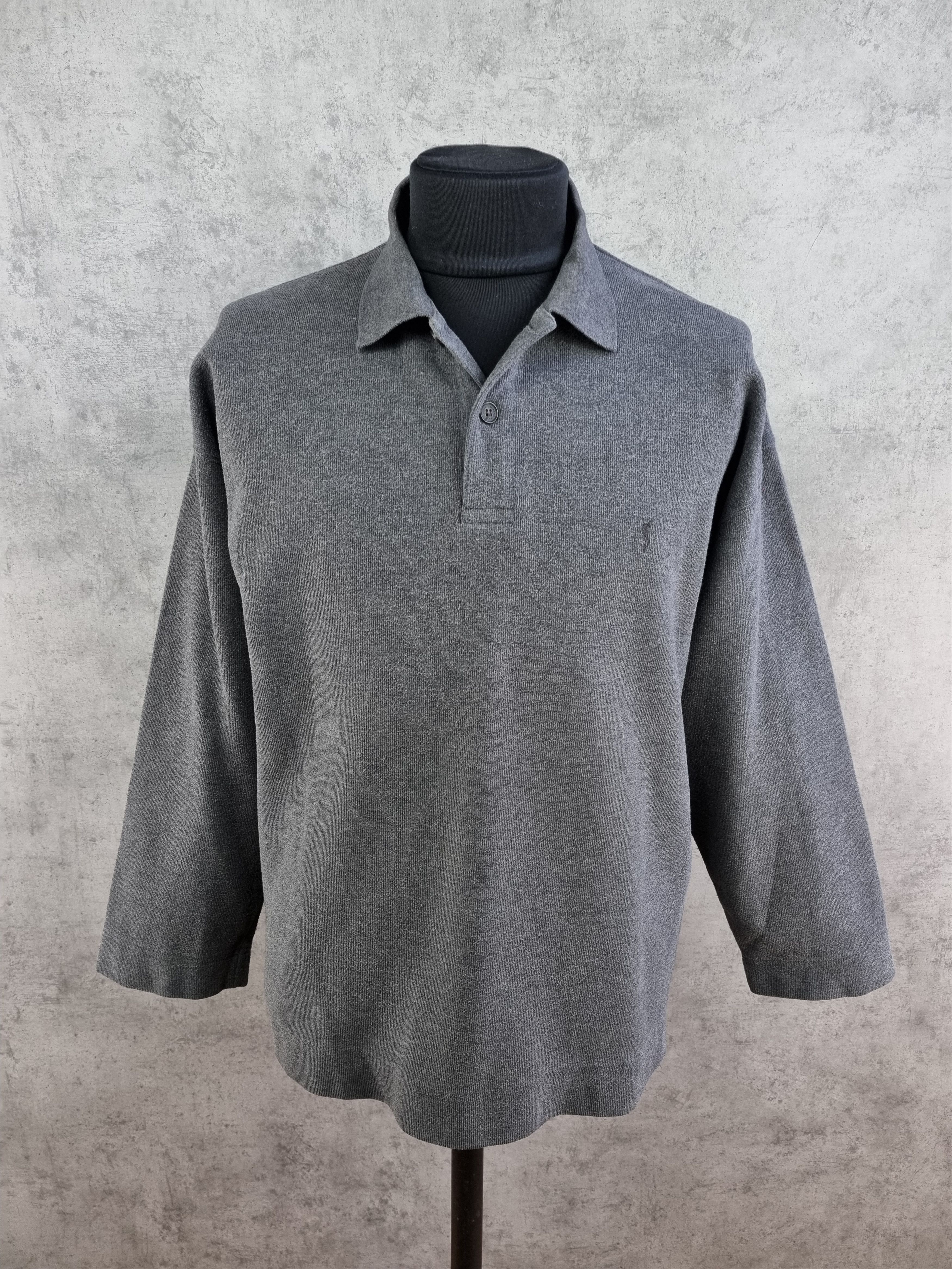 Yves Saint Laurent 90s YSL Yves Saint Laurent pour homme Collared Sweater Size US XL / EU 56 / 4 - 3 Thumbnail