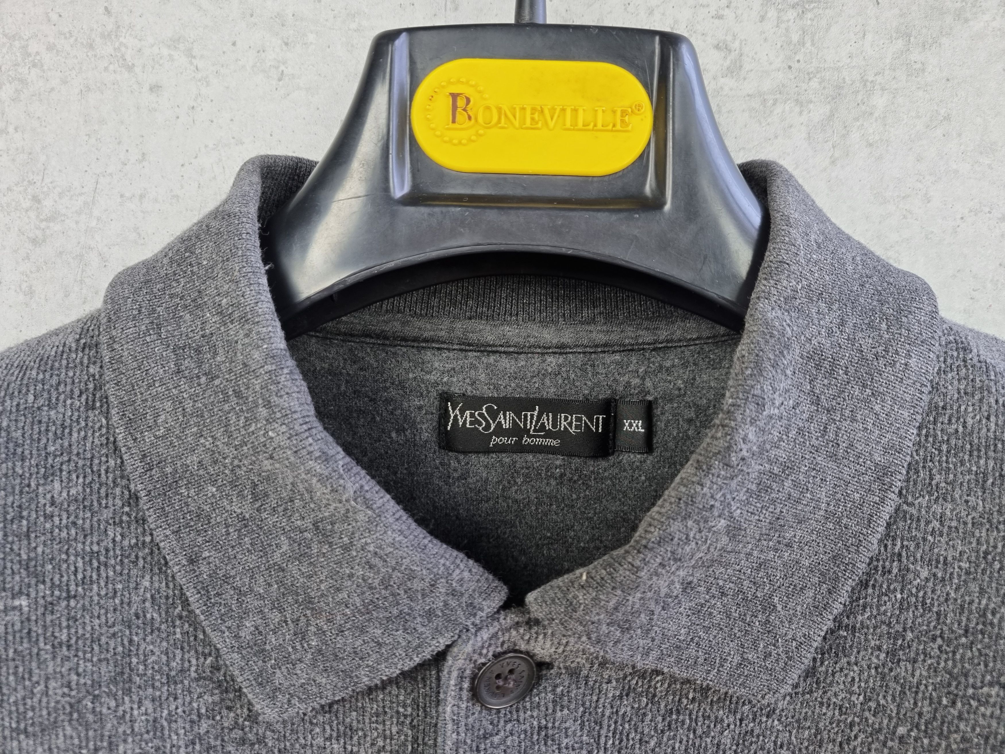 Yves Saint Laurent 90s YSL Yves Saint Laurent pour homme Collared Sweater Size US XL / EU 56 / 4 - 8 Thumbnail