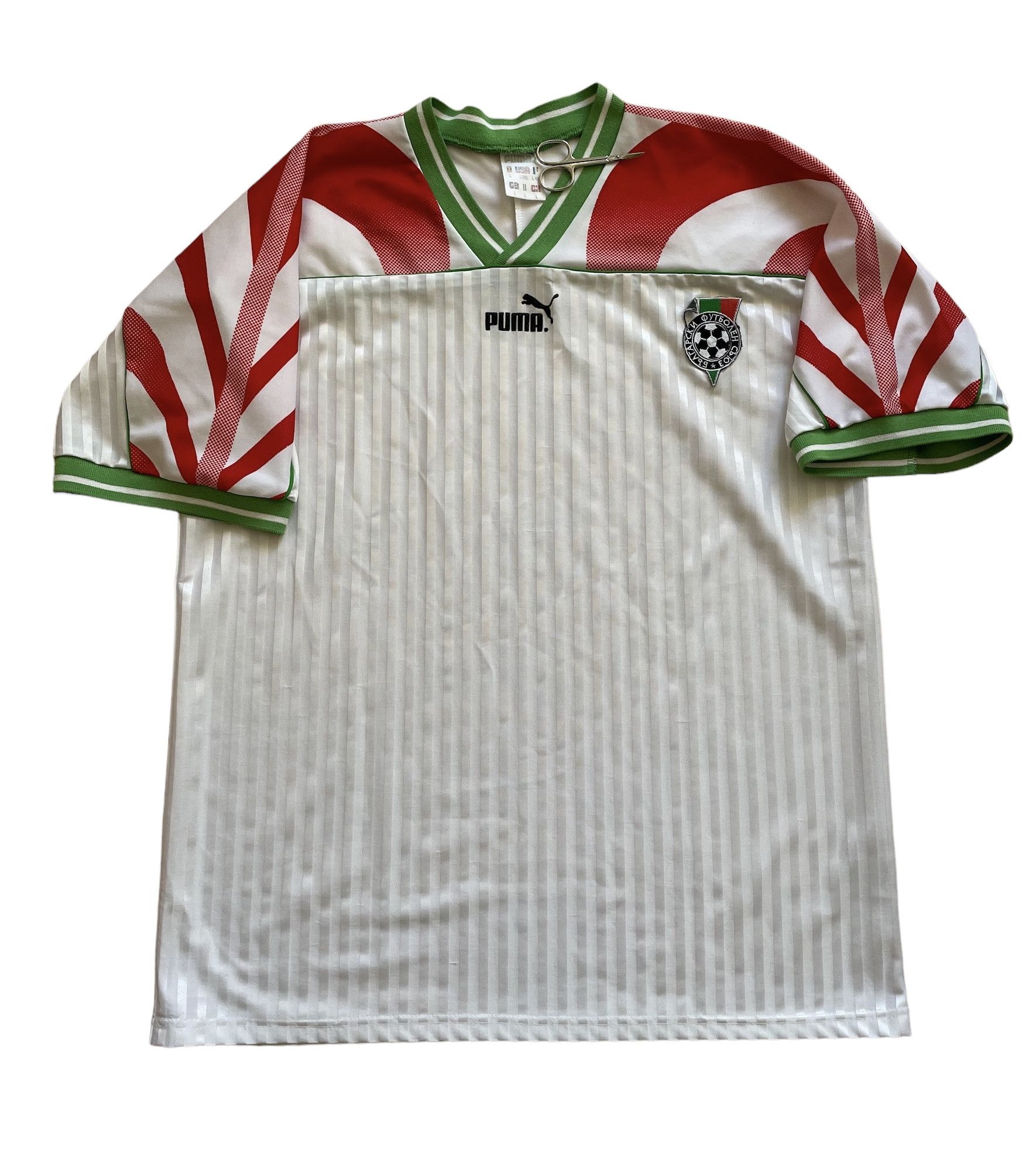 Bulgaria football shirt 1995 Soccer Tee Rare Y2K Sport hype