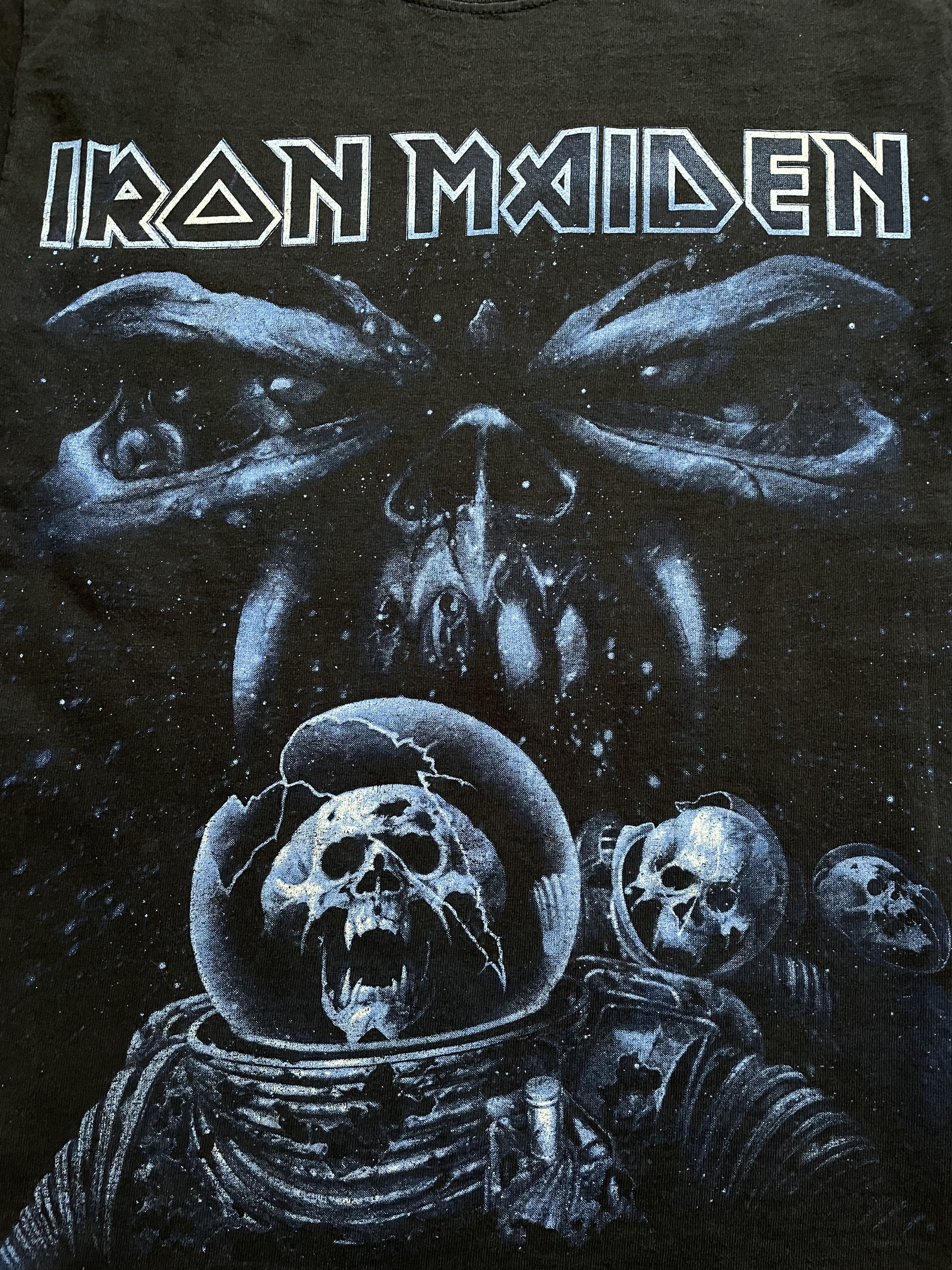 Band Tees × Iron Maiden × Vintage Vintage Iron Maiden Shirt Band Tee Rare Over Print Y2K Drill Size US S / EU 44-46 / 1 - 3 Thumbnail