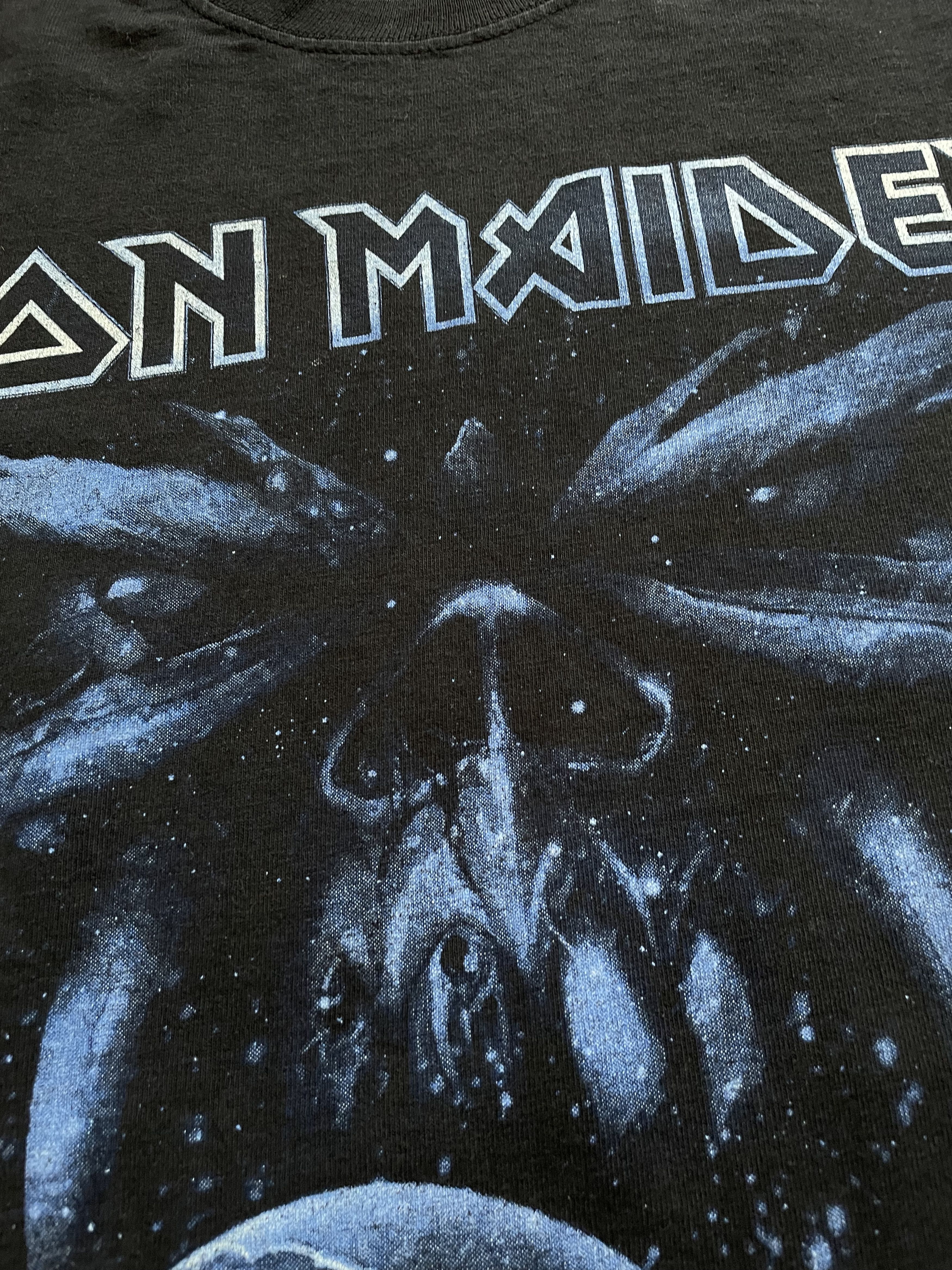 Band Tees × Iron Maiden × Vintage Vintage Iron Maiden Shirt Band Tee Rare Over Print Y2K Drill Size US S / EU 44-46 / 1 - 5 Thumbnail