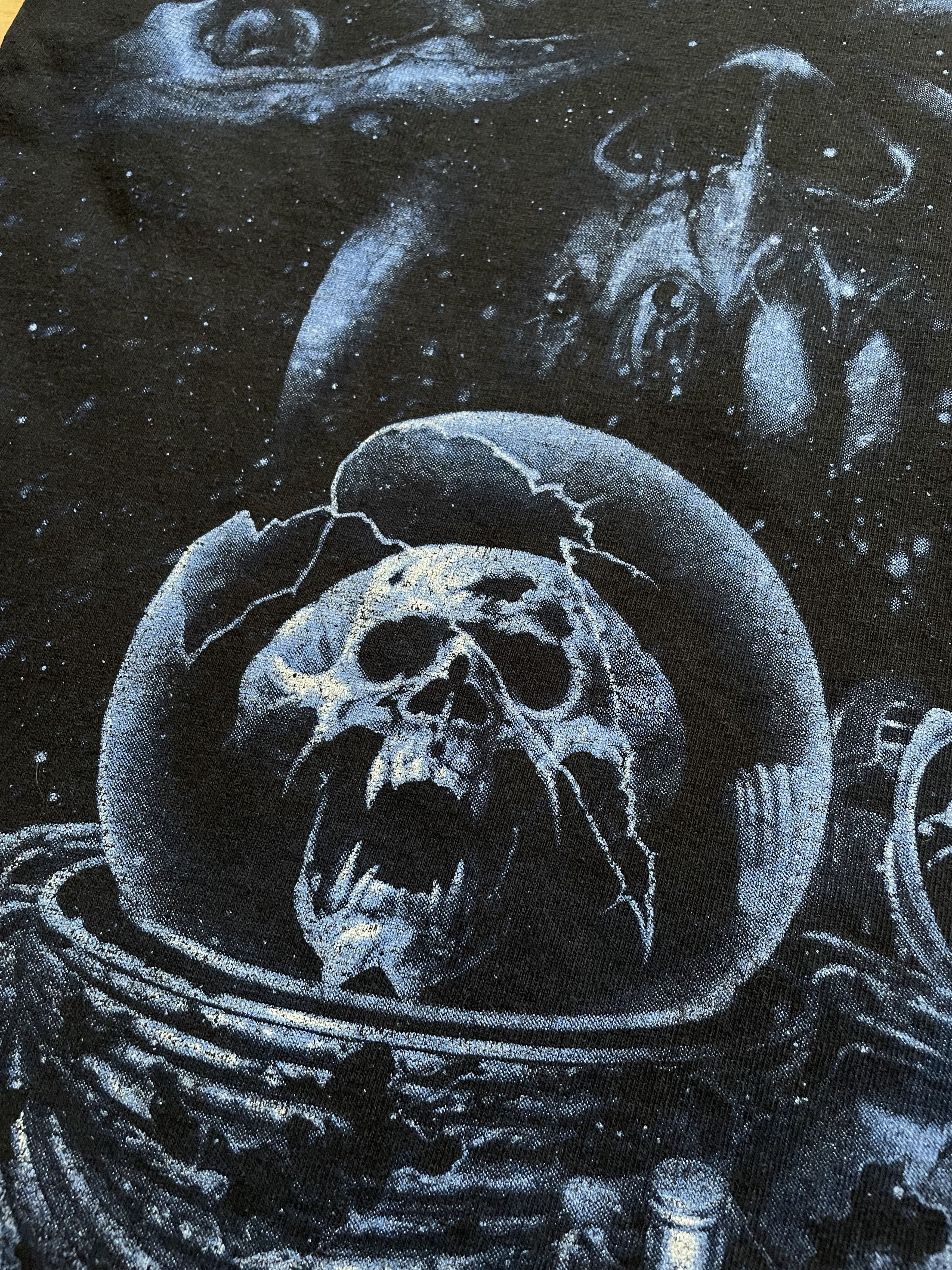 Band Tees × Iron Maiden × Vintage Vintage Iron Maiden Shirt Band Tee Rare Over Print Y2K Drill Size US S / EU 44-46 / 1 - 4 Thumbnail