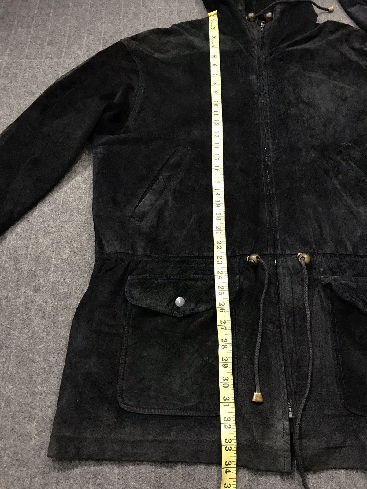 Designer × Joseph Michael Joseph Suede Black Parka Jacket Hoodie Quilted Inner Size US M / EU 48-50 / 2 - 10 Thumbnail