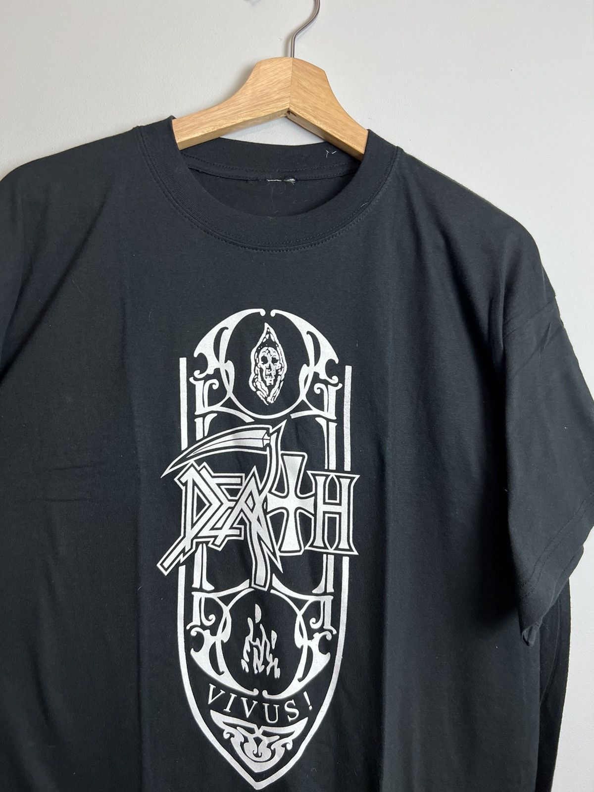 Band Tees Vintage 90s DEATH Vivus Album Promo Death Metal Band Tee Size US XL / EU 56 / 4 - 3 Thumbnail