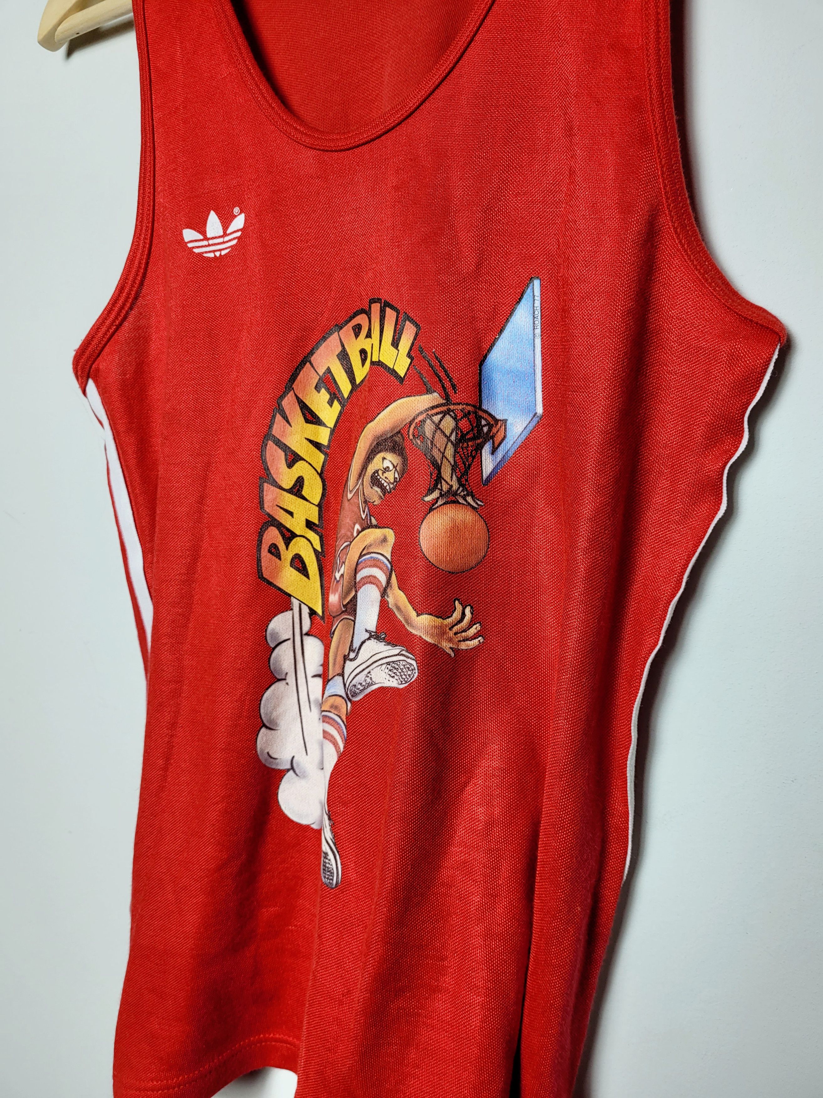 Adidas 70s Adidas Vintage Basketball Roach '77 Tank Top Size US M / EU 48-50 / 2 - 3 Thumbnail