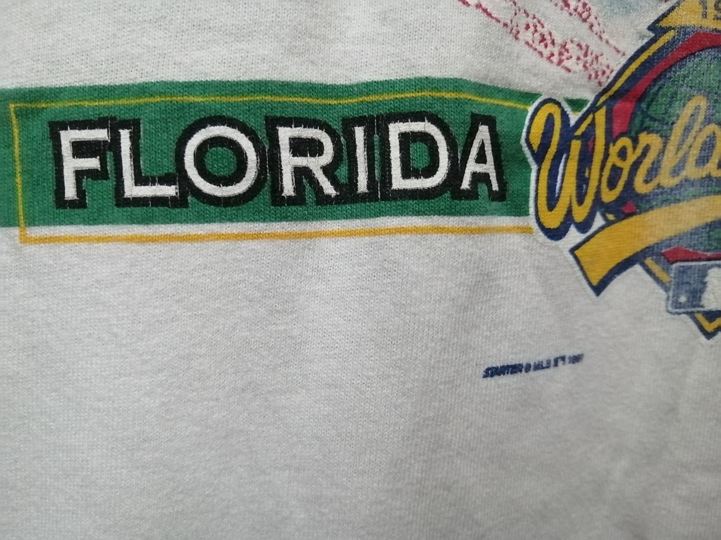 MLB 1997 Vintage Starter Florida Marlins World Series Tee Size US XL / EU 56 / 4 - 6 Thumbnail
