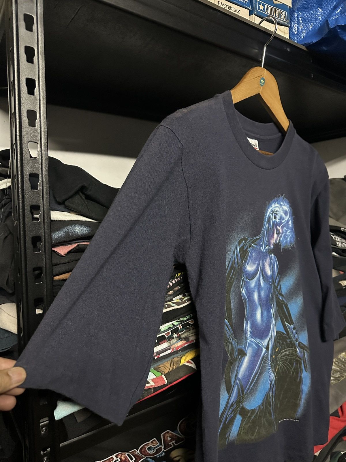 Marvel Comics × Vintage Vintage 90s Olivia Heavy Metal Marver Comics Sun Faded Tee Size US M / EU 48-50 / 2 - 6 Thumbnail