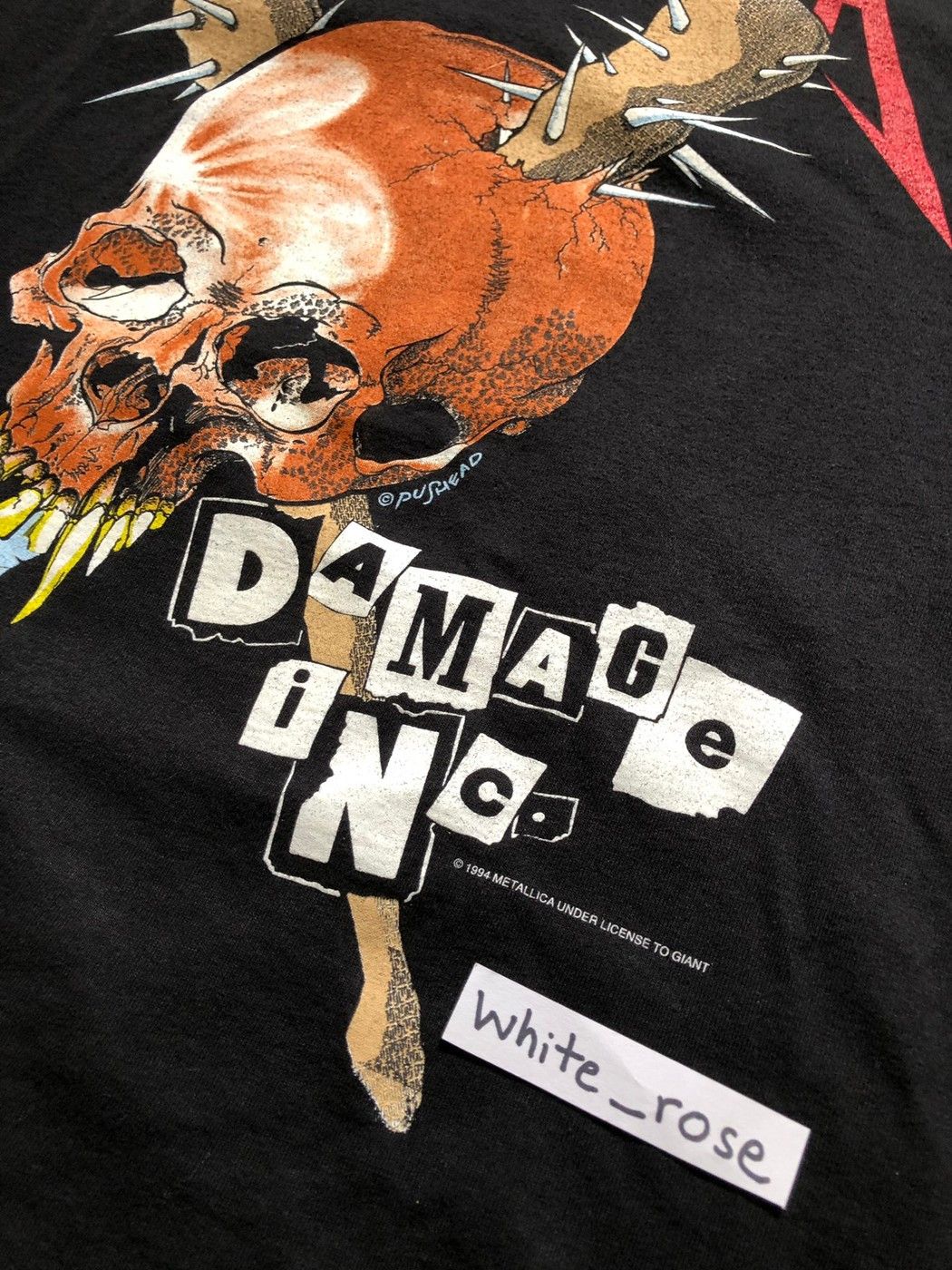 Band Tees Vintage Metallica 1994 Damage Inc Tour Tee Size US L / EU 52-54 / 3 - 3 Thumbnail
