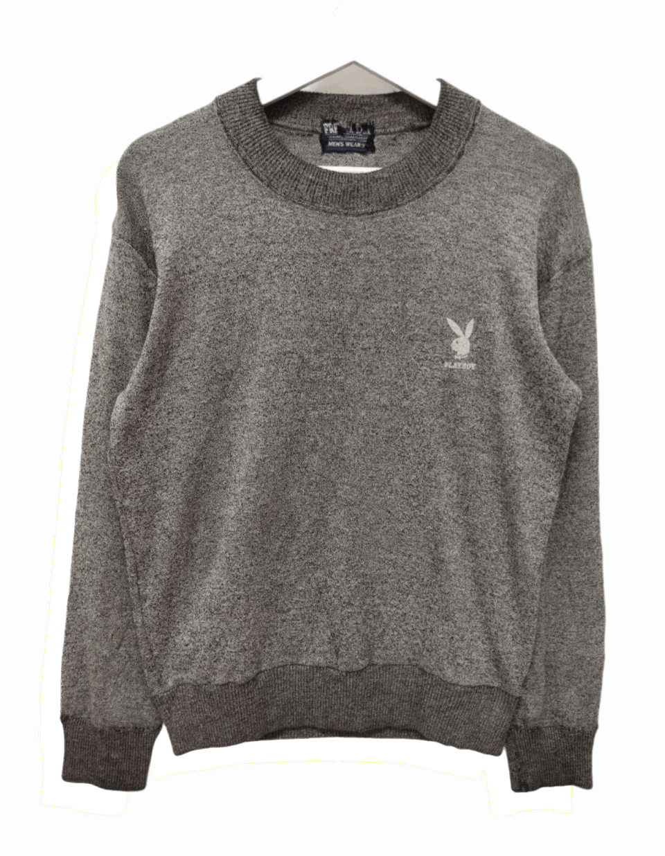 image of Archival Clothing x Playboy Vintage Playboy Small Logo Sweatshirt in Grey, Men's (Size Medium)
