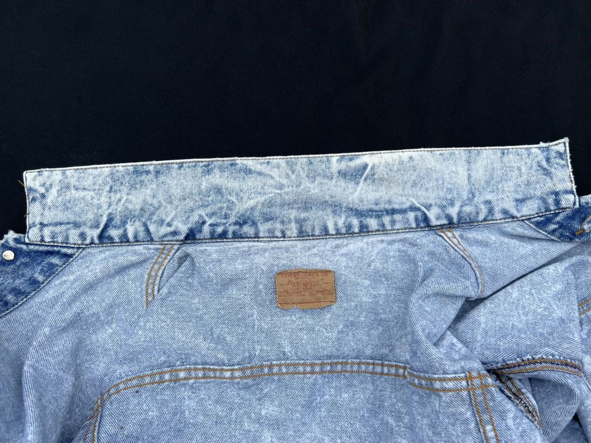 Levi's 80s 90s Levi’s Usa Acid Washed Trucker Denim Jacket Size US XL / EU 56 / 4 - 20 Thumbnail