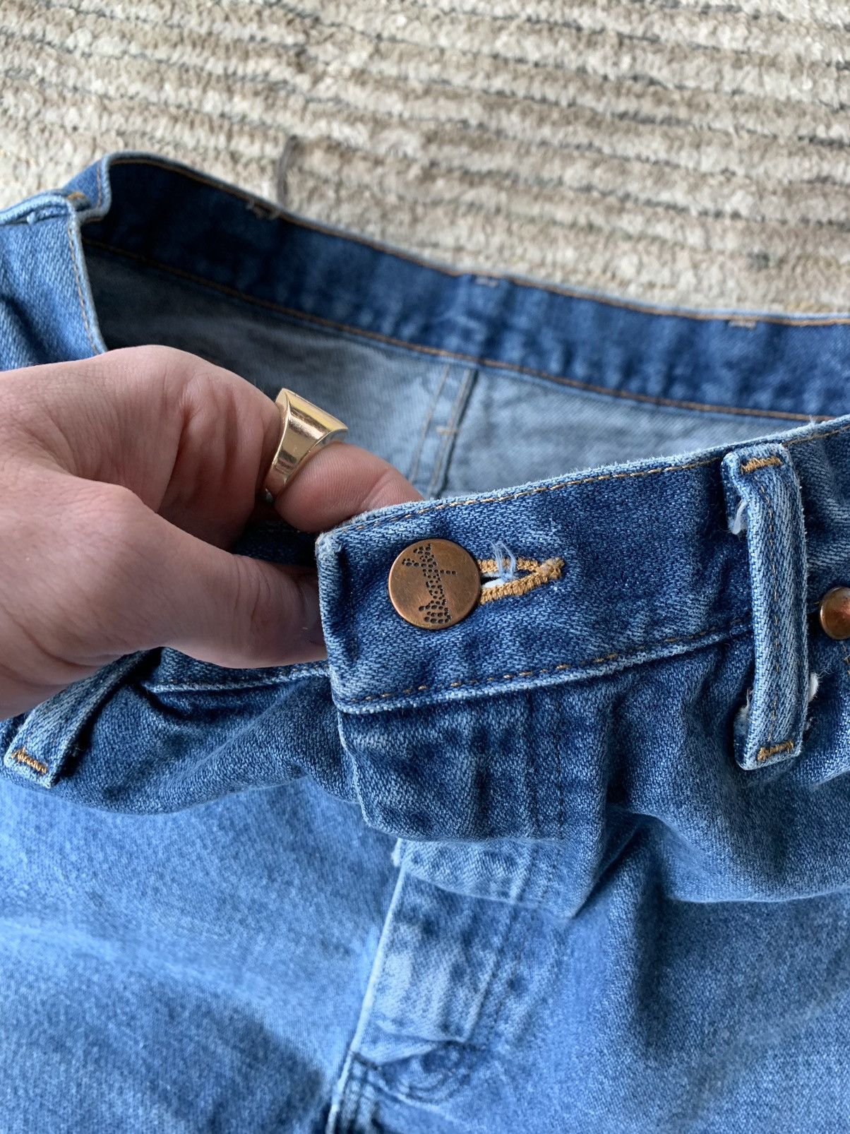 Vintage × Wrangler Vintage Wrangler Cut Off Jean Shorts Raw Hem Jorts Womens 32 Size 32" / US 10 / IT 46 - 4 Thumbnail