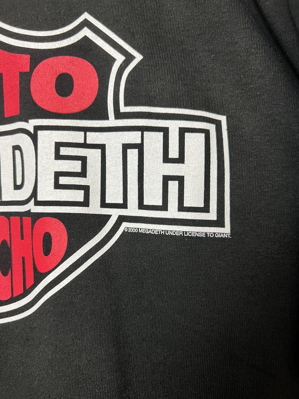 Band Tees Megadeth Moto Psycho Rare Vintage 2000 Trash Metal Band Tee Size US L / EU 52-54 / 3 - 3 Thumbnail