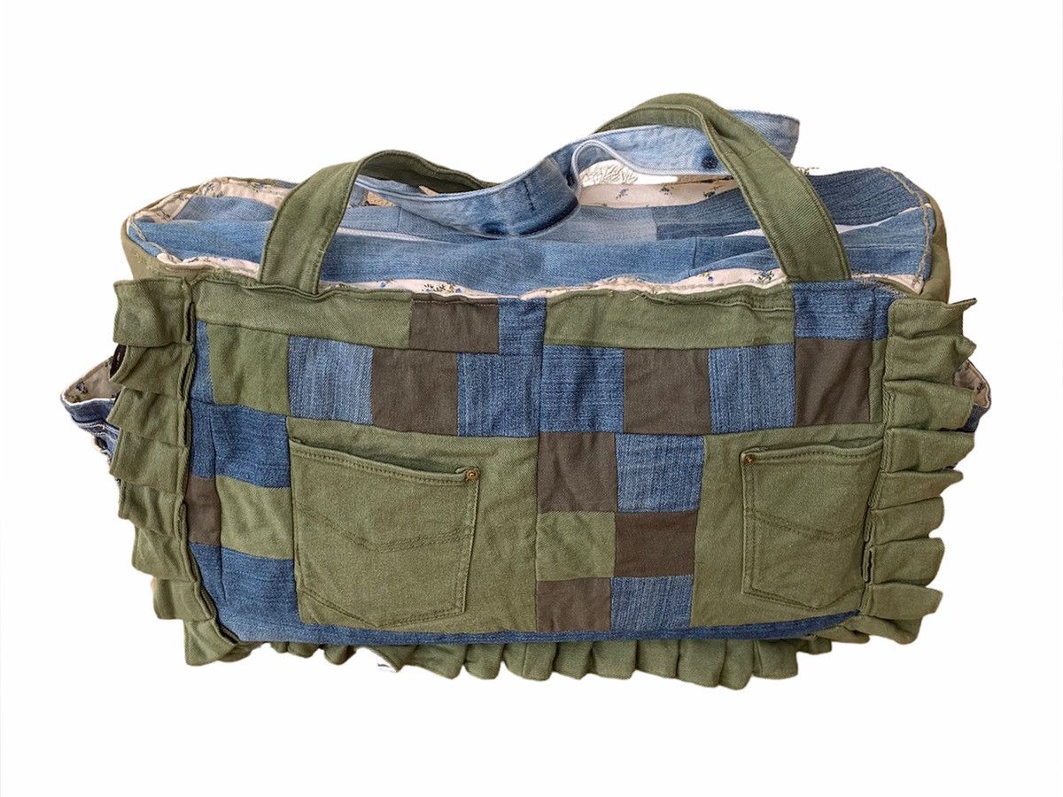 If Six Was Nine × Japanese Brand × Vintage ❤️‍🔥SENDOFFERS❤️‍🔥 Something Patchwork Reworked Boston Duffle Bag Size ONE SIZE - 2 Thumbnail