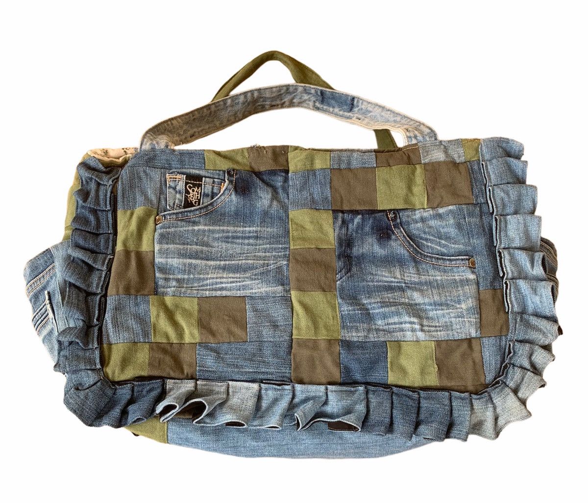 If Six Was Nine × Japanese Brand × Vintage ❤️‍🔥SENDOFFERS❤️‍🔥 Something Patchwork Reworked Boston Duffle Bag Size ONE SIZE - 5 Thumbnail