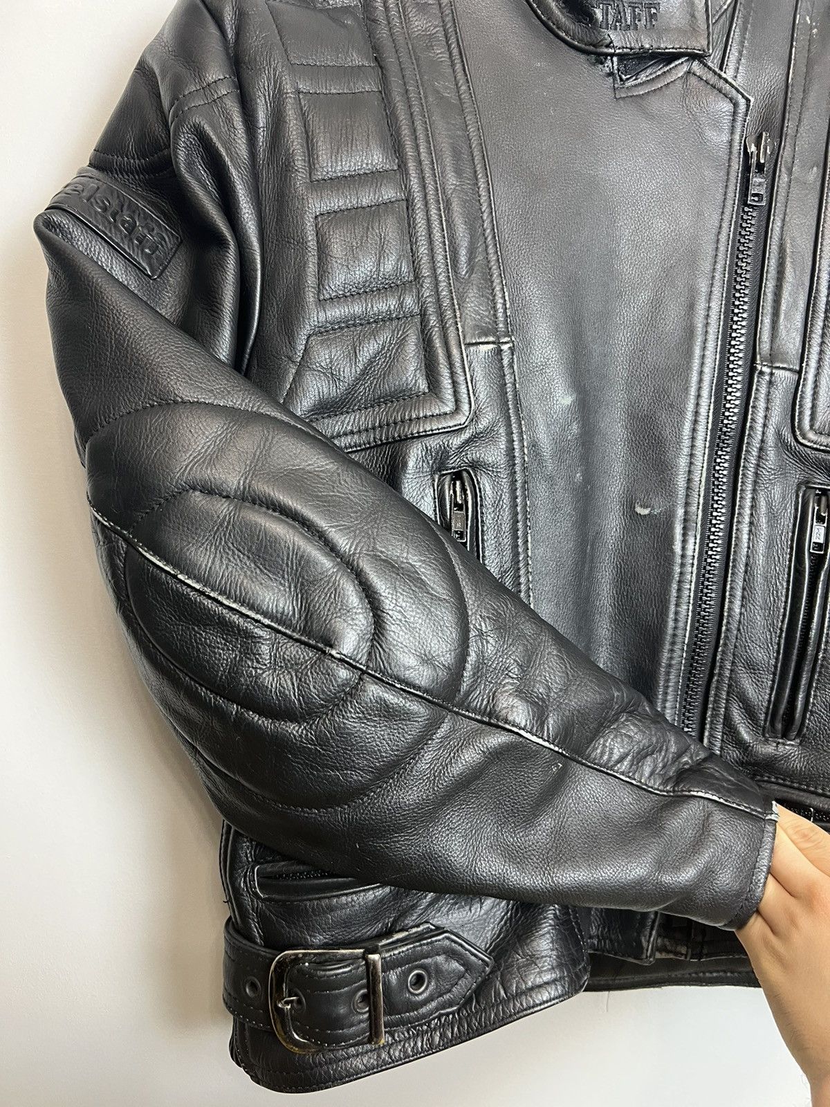 Belstaff RARE VINTAGE 90s BELSTAFF LEATHER BIKER JACKET RARE Size US M / EU 48-50 / 2 - 9 Thumbnail