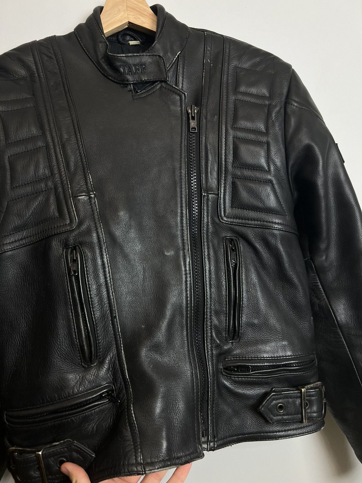 Belstaff RARE VINTAGE 90s BELSTAFF LEATHER BIKER JACKET RARE Size US M / EU 48-50 / 2 - 3 Thumbnail