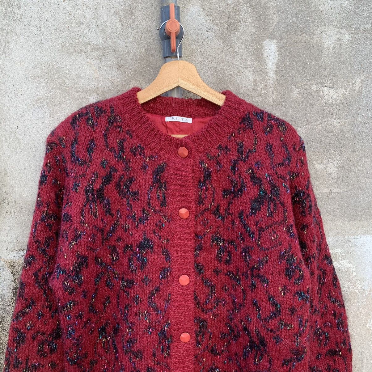 Aran Isles Knitwear × Japanese Brand Cardigan With Double Breast Knit Jumper Rittz Brand Sweater Size US M / EU 48-50 / 2 - 3 Thumbnail
