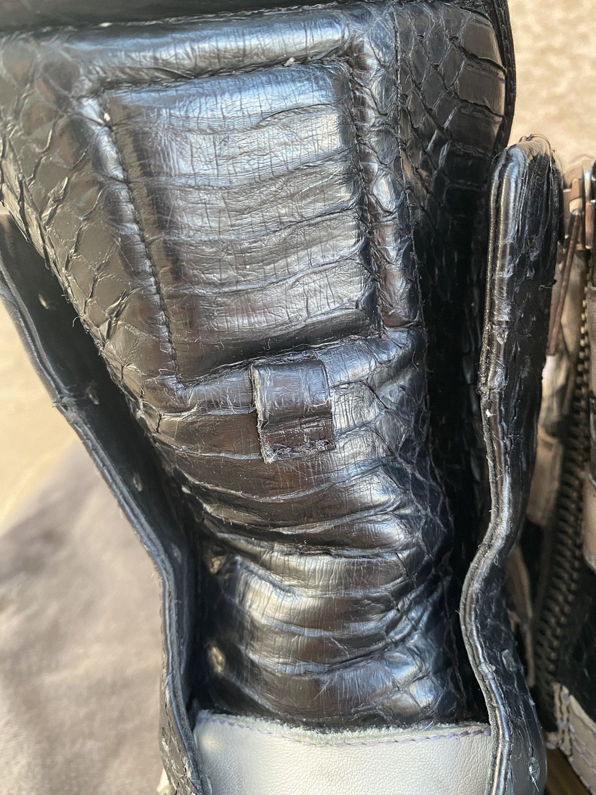 Rick Owens 1/40 Antonioni exclusive python dunk in blk/milk Size US 5.5 / EU 38 - 14 Thumbnail