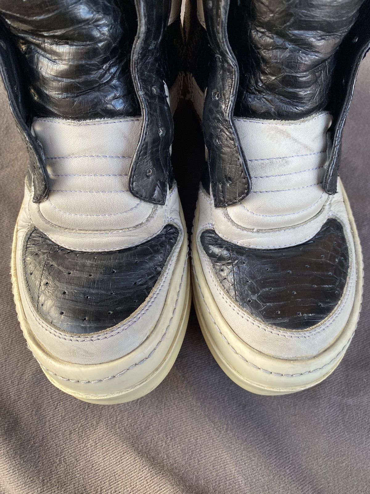 Rick Owens 1/40 Antonioni exclusive python dunk in blk/milk Size US 5.5 / EU 38 - 5 Thumbnail