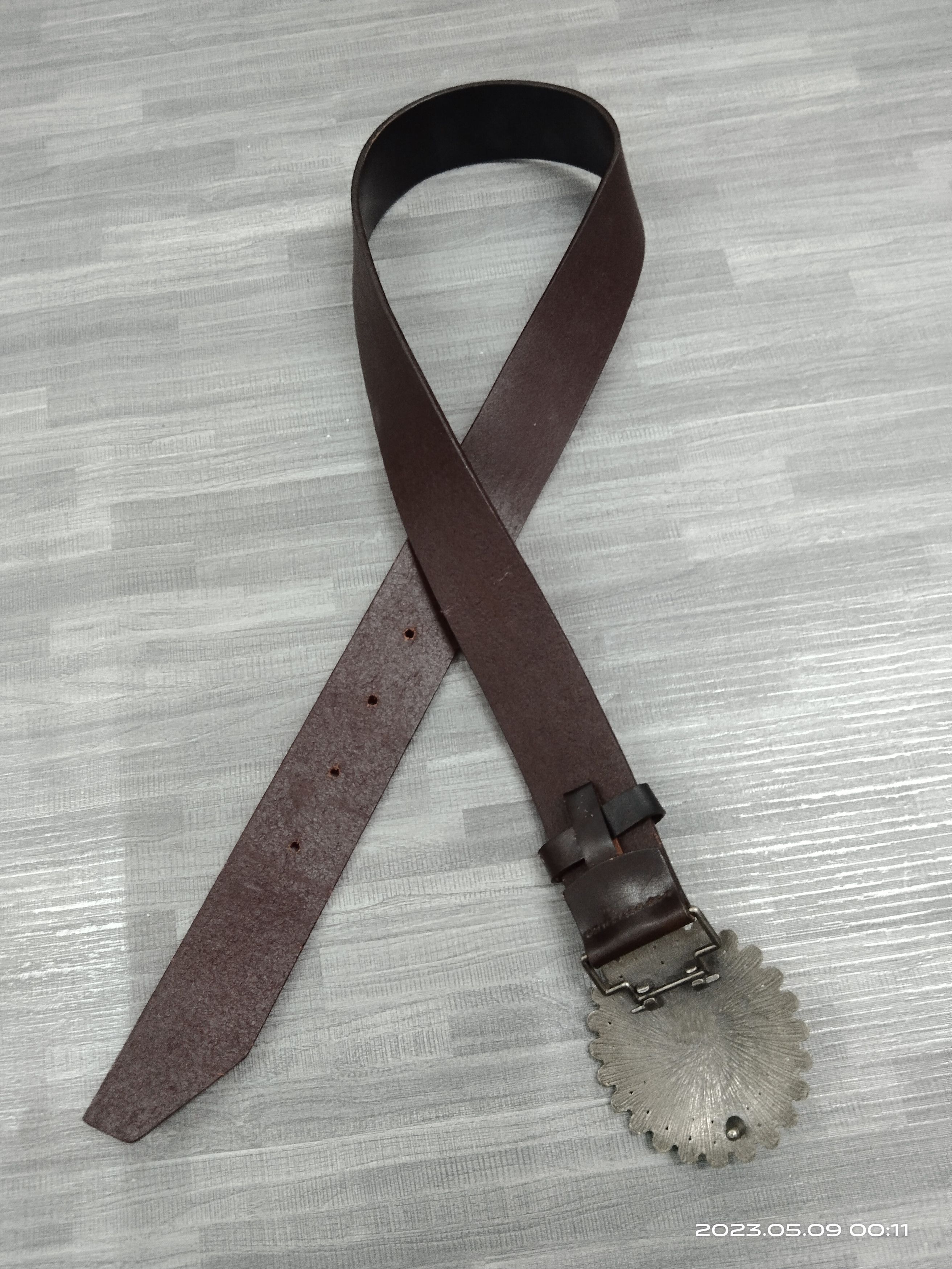 Leather × Yohji Yamamoto YOHJI YAMAMOTO INED SWAROVSKI BUCKLE LEATHER(SIZE 31-27) Size ONE SIZE - 4 Thumbnail