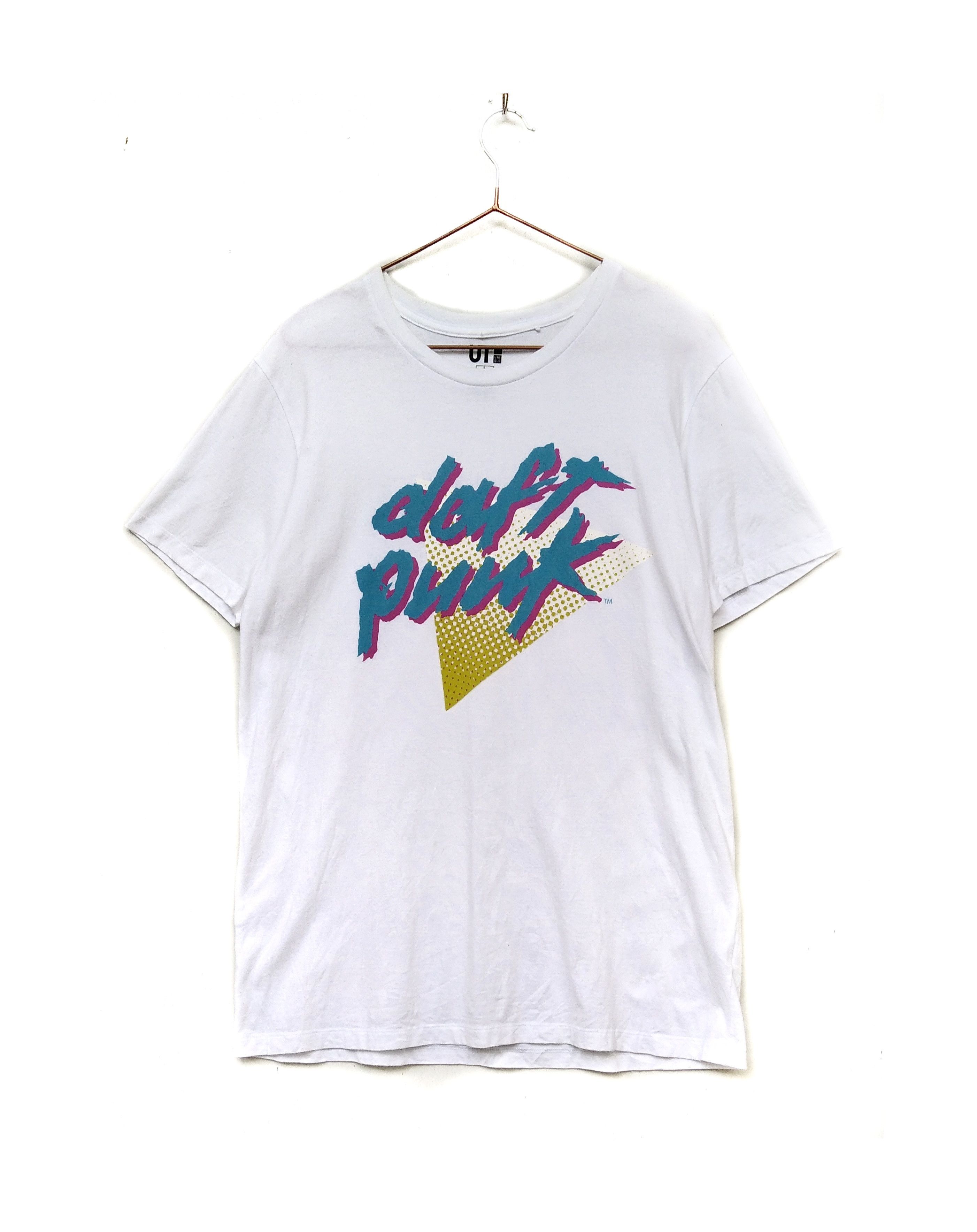 Band Tees × Uniqlo Historic Daft Punk Spell Out Logo Crewneck Band Tshirt Size US L / EU 52-54 / 3 - 1 Thumbnail