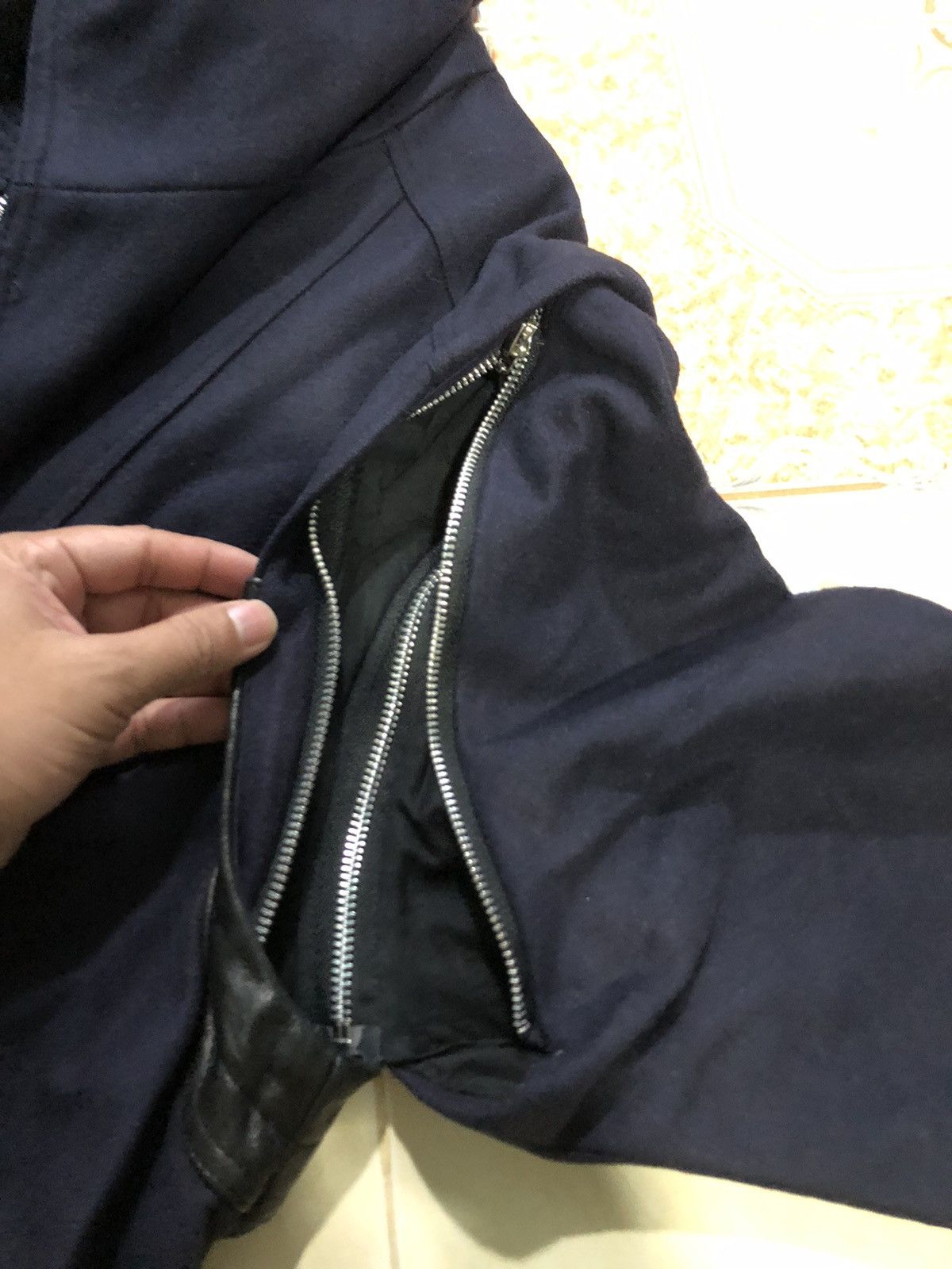 Designer × Vintage VINTAGE ROSEANNA BLEND WOOL WITH LEATHER PIPING PARKA JACKET Size US M / EU 48-50 / 2 - 14 Thumbnail