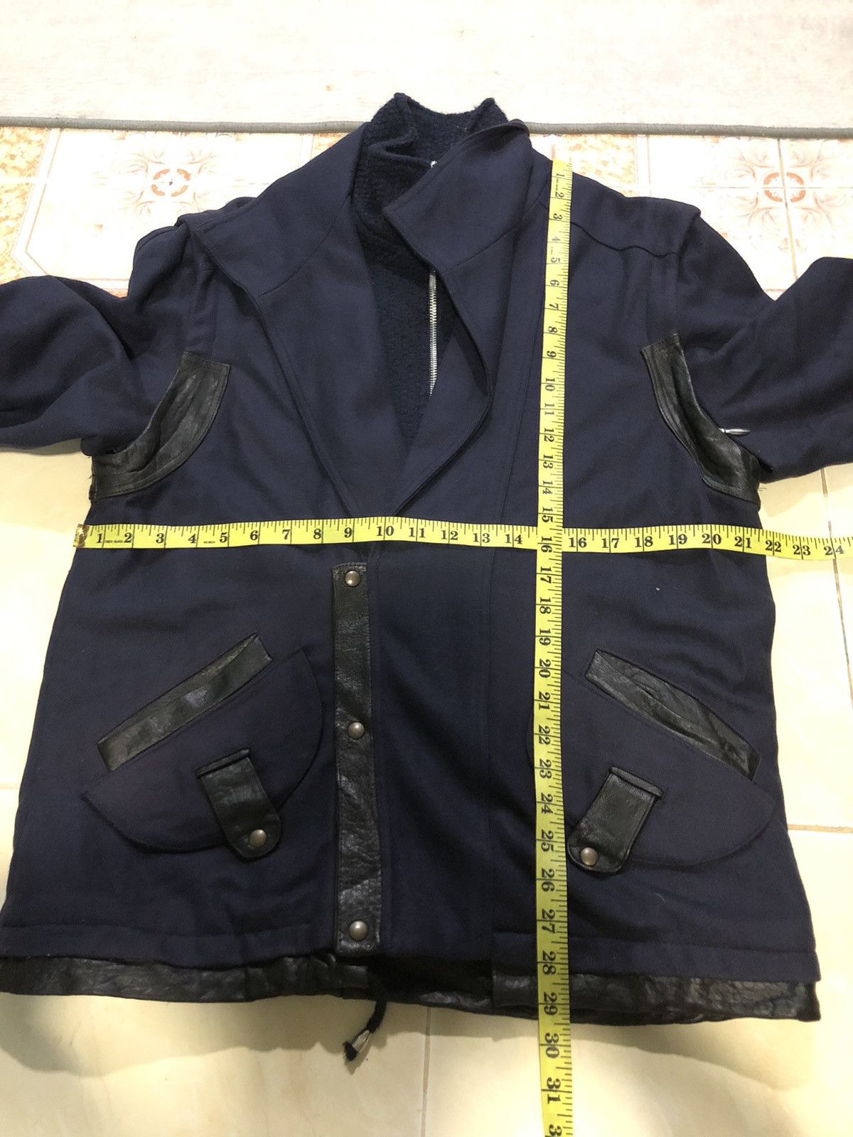 Designer × Vintage VINTAGE ROSEANNA BLEND WOOL WITH LEATHER PIPING PARKA JACKET Size US M / EU 48-50 / 2 - 12 Thumbnail