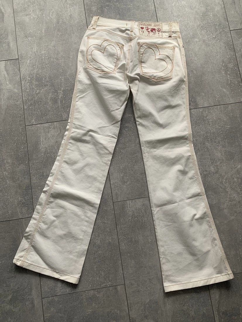 Moschino New 1990’s Moschino jeans nwt white slim bootcut rare denim Size 27" / US 4 / IT 40 - 2 Thumbnail