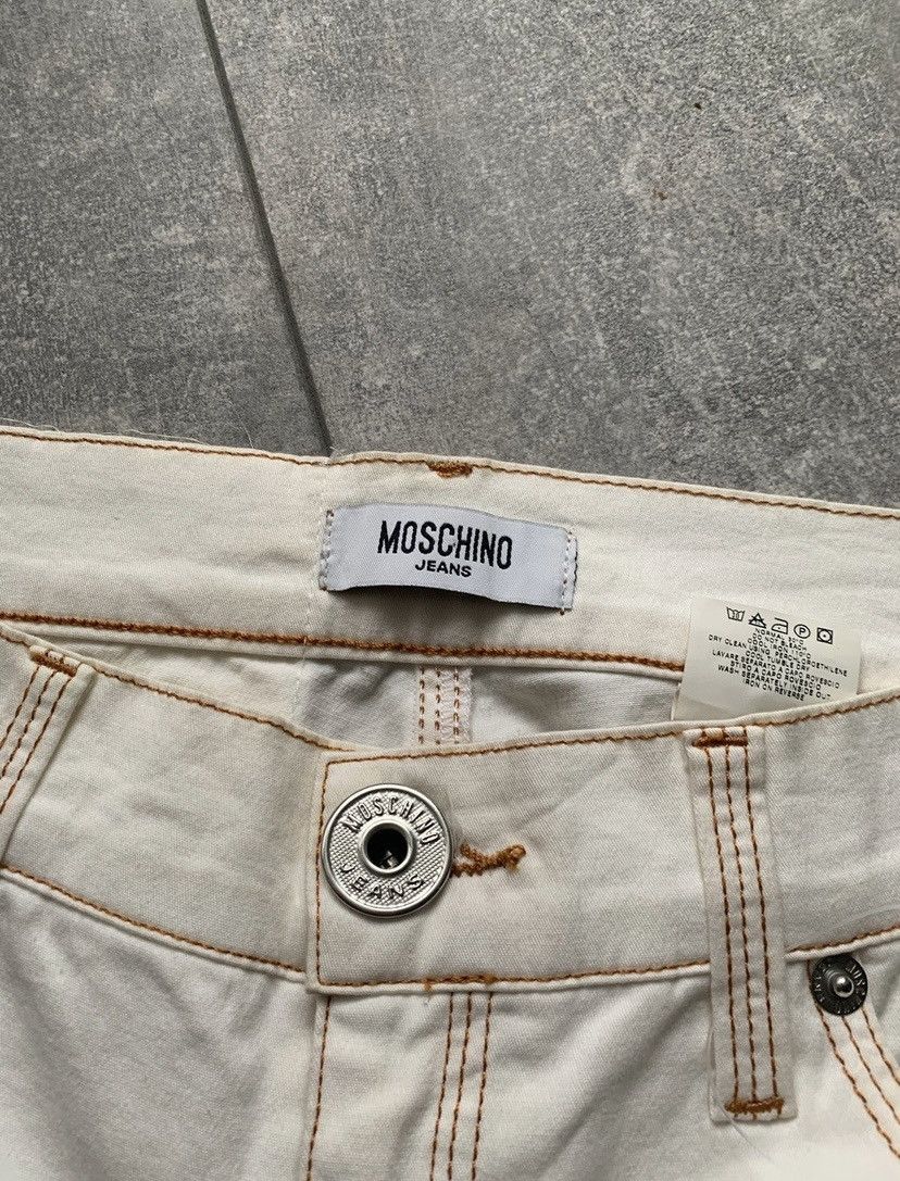 Moschino New 1990’s Moschino jeans nwt white slim bootcut rare denim Size 27" / US 4 / IT 40 - 9 Thumbnail