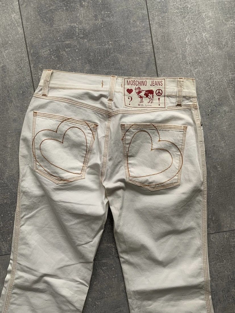 Moschino New 1990’s Moschino jeans nwt white slim bootcut rare denim Size 27" / US 4 / IT 40 - 3 Thumbnail