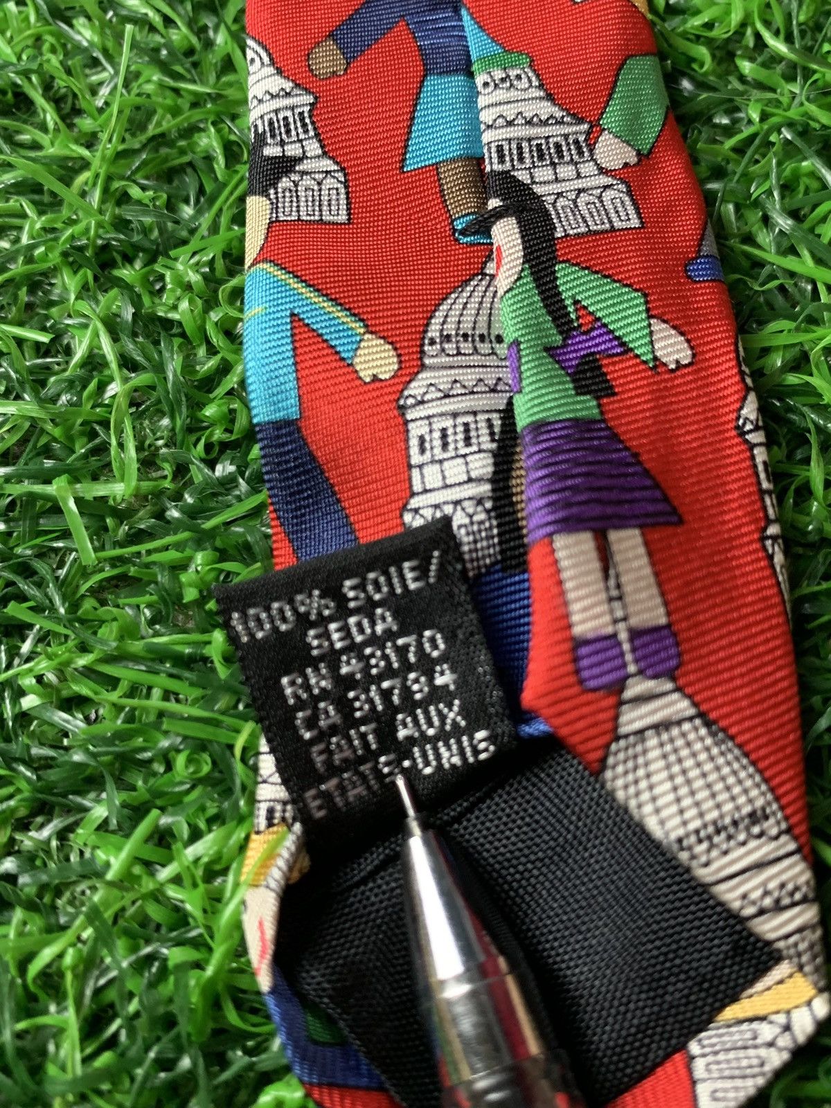American Edition Vintage USA Artwork Save The Children Collection Neck Tie Size ONE SIZE - 8 Thumbnail