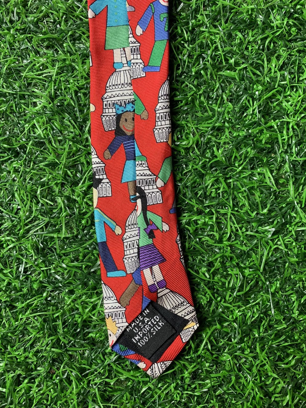 American Edition Vintage USA Artwork Save The Children Collection Neck Tie Size ONE SIZE - 4 Thumbnail